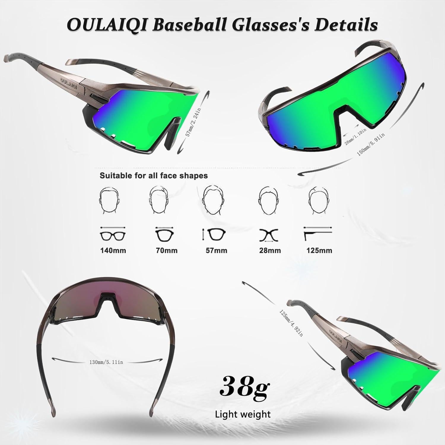 Gafas Deportivas OULAIQI UV400 para Ciclismo y Más