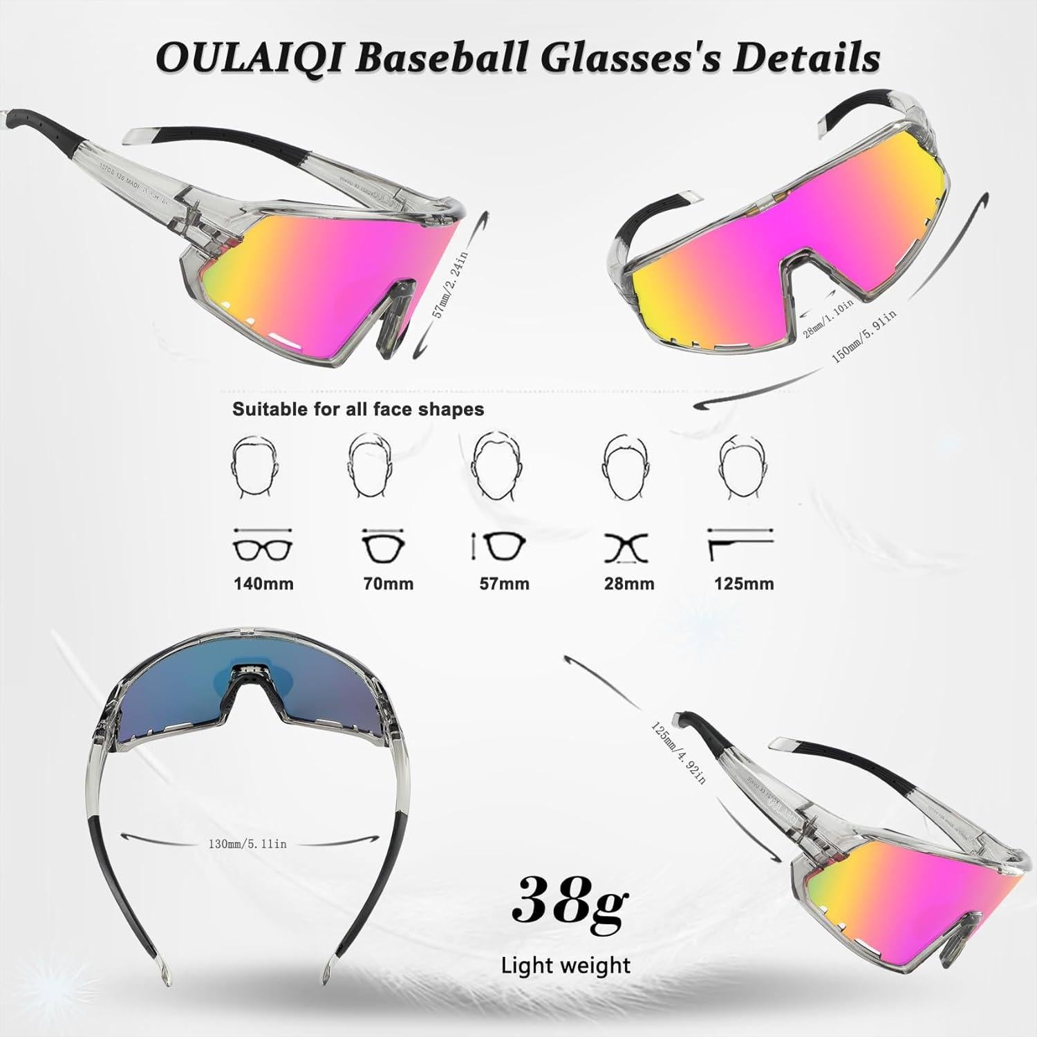 Gafas Deportivas OULAIQI UV400 para Ciclismo y Más