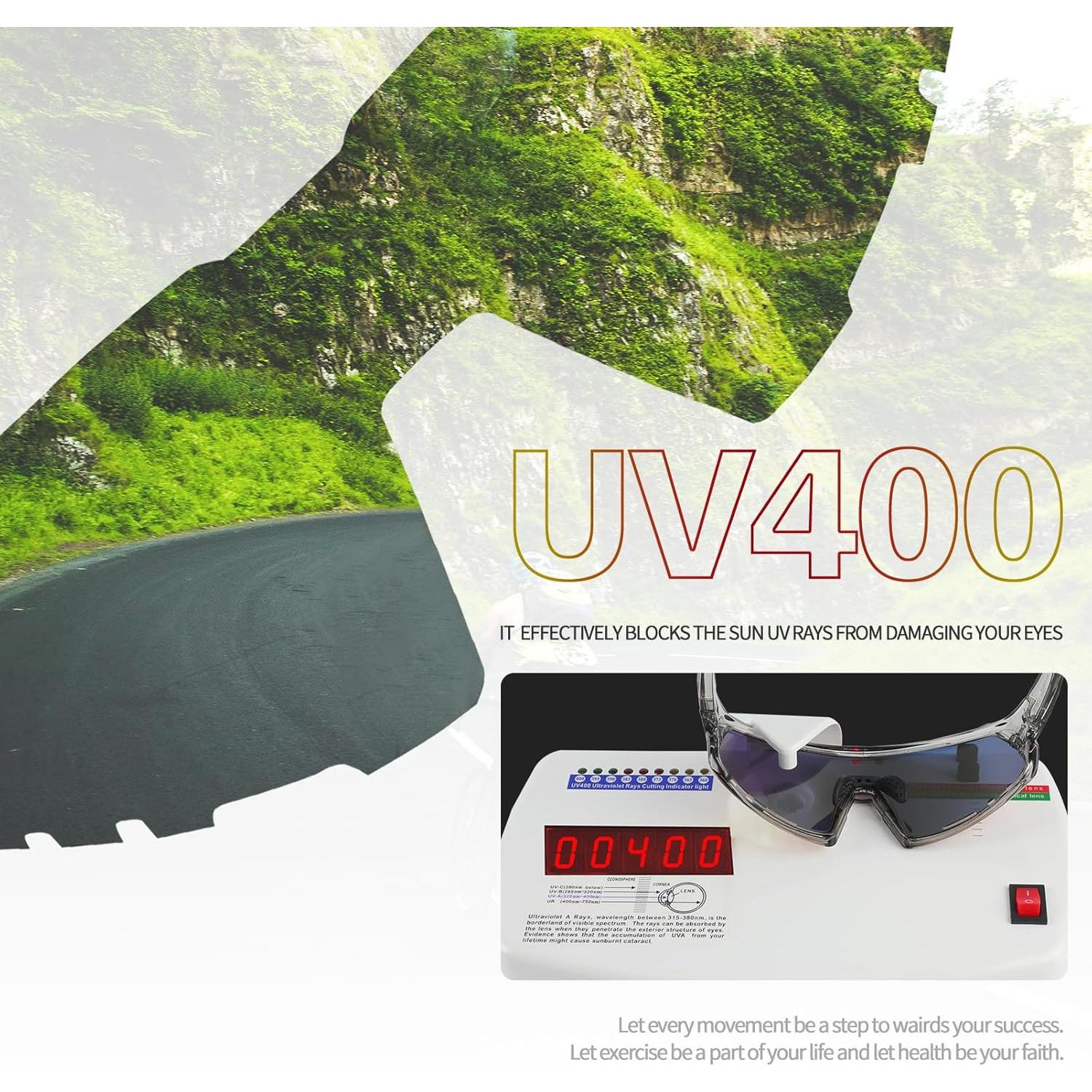 Gafas Deportivas OULAIQI UV400 para Ciclismo y Más