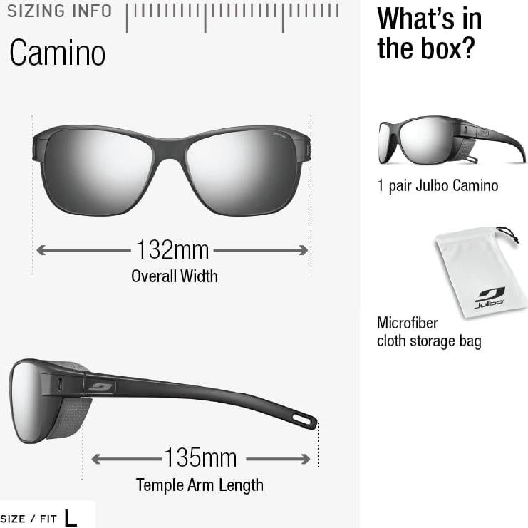 Gafas de sol Julbo Camino Glacier unisex con protectores