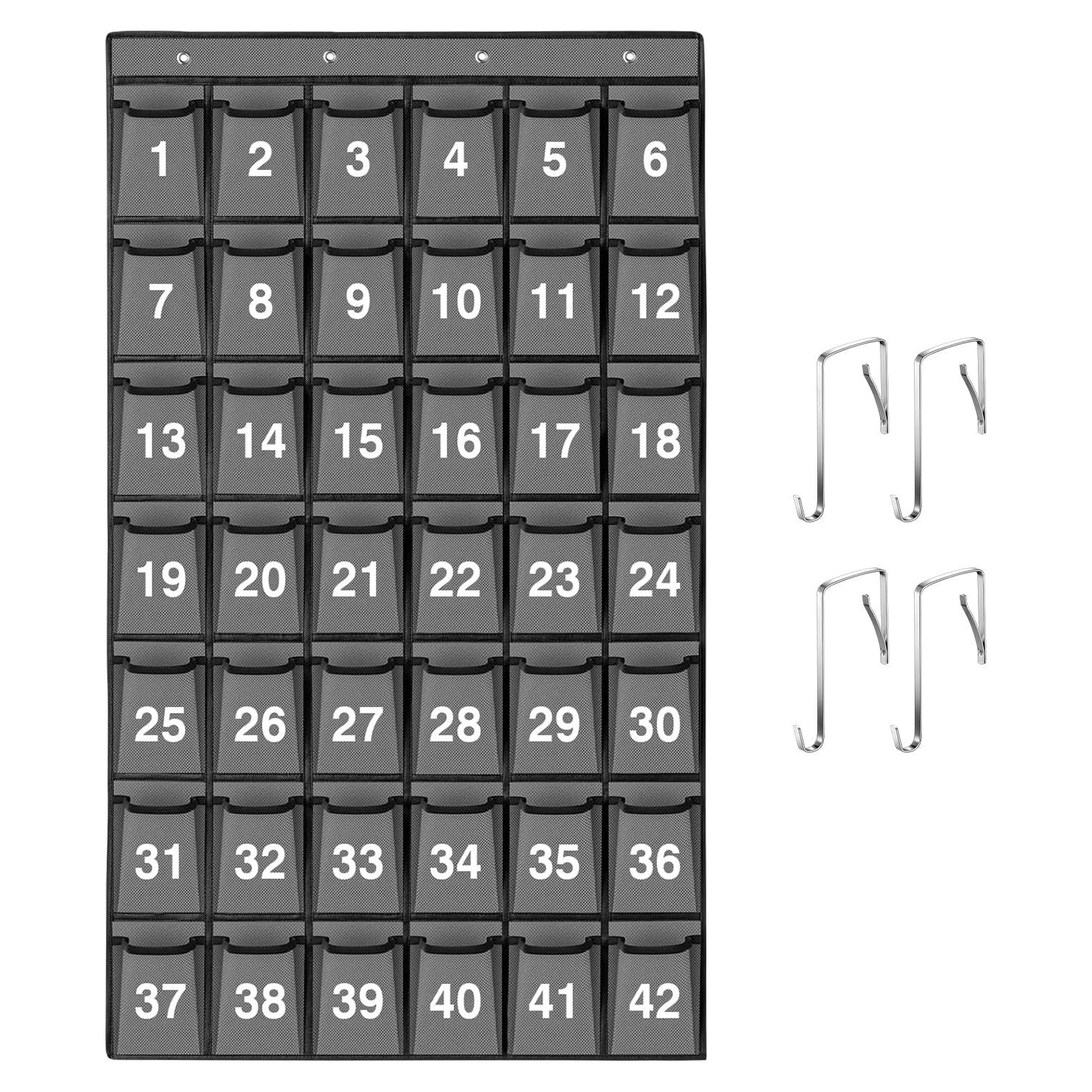 Organizador de Bolsillos Colgante SAVERHO 42 Bolsillos Gris