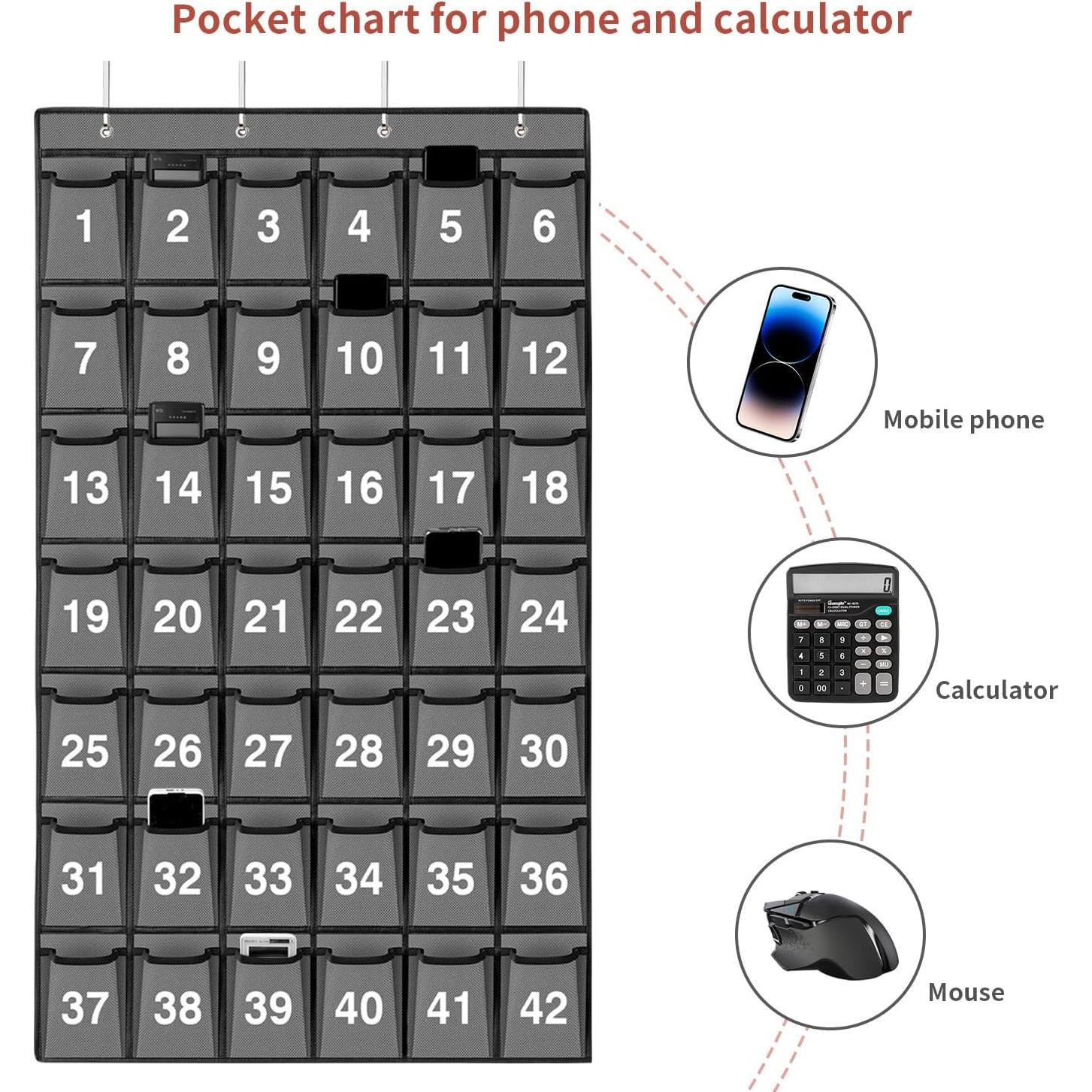 Organizador de Bolsillos Colgante SAVERHO 42 Bolsillos Gris