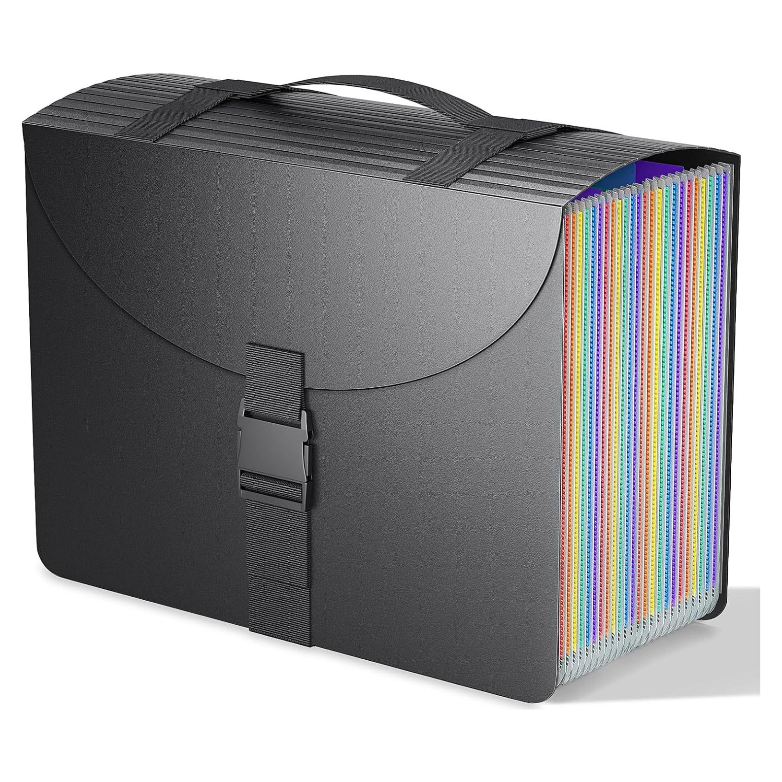 Organizador de Archivos Acordeón TOPCJ 25 Bolsillos Translúcido