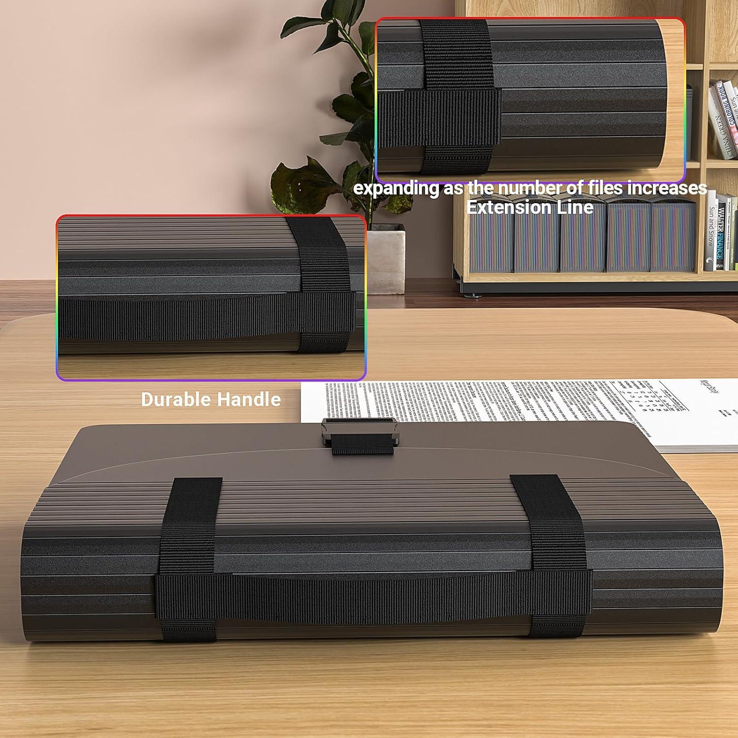 Organizador de Archivos Acordeón TOPCJ 25 Bolsillos Translúcido