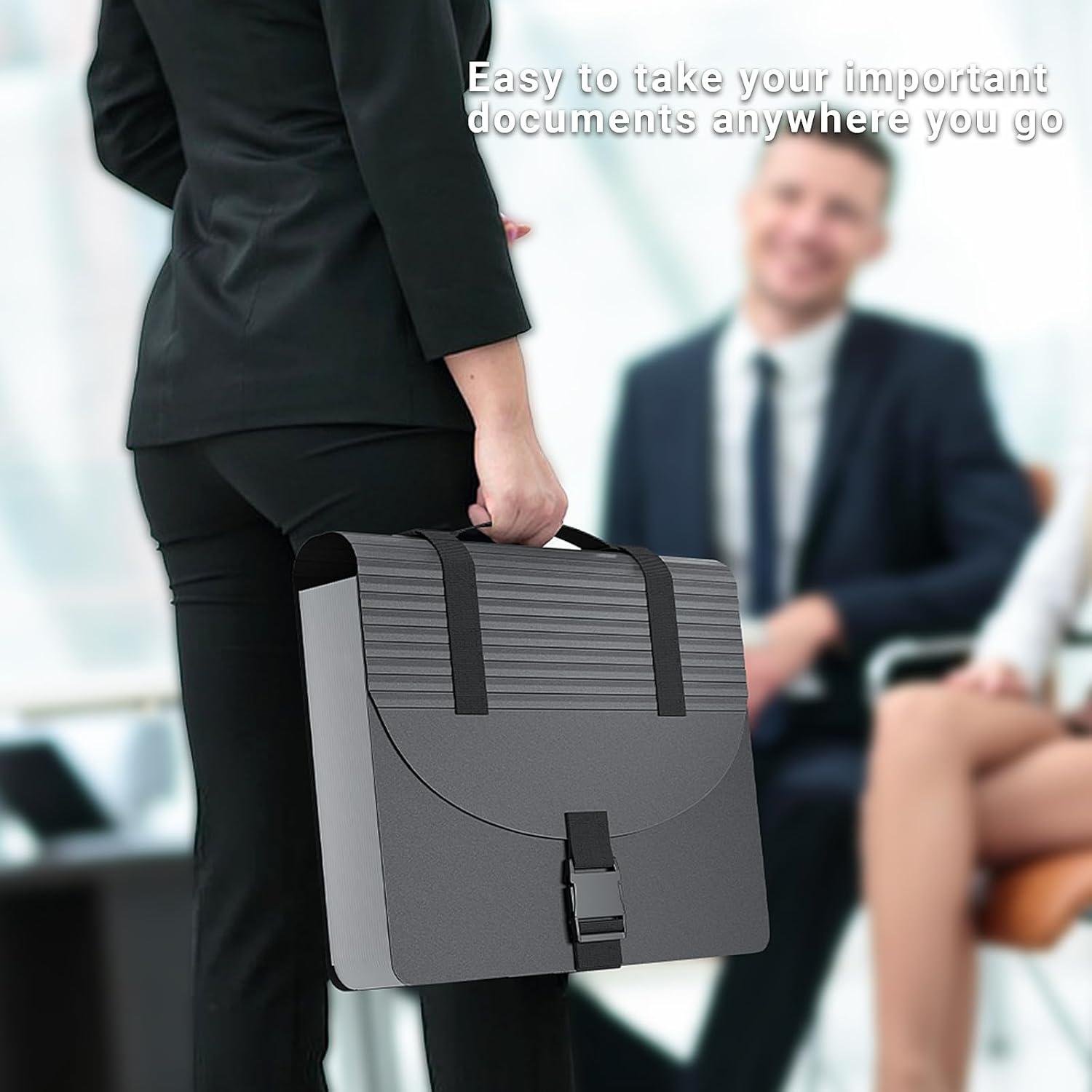 Organizador de Archivos Acordeón TOPCJ 25 Bolsillos Translúcido