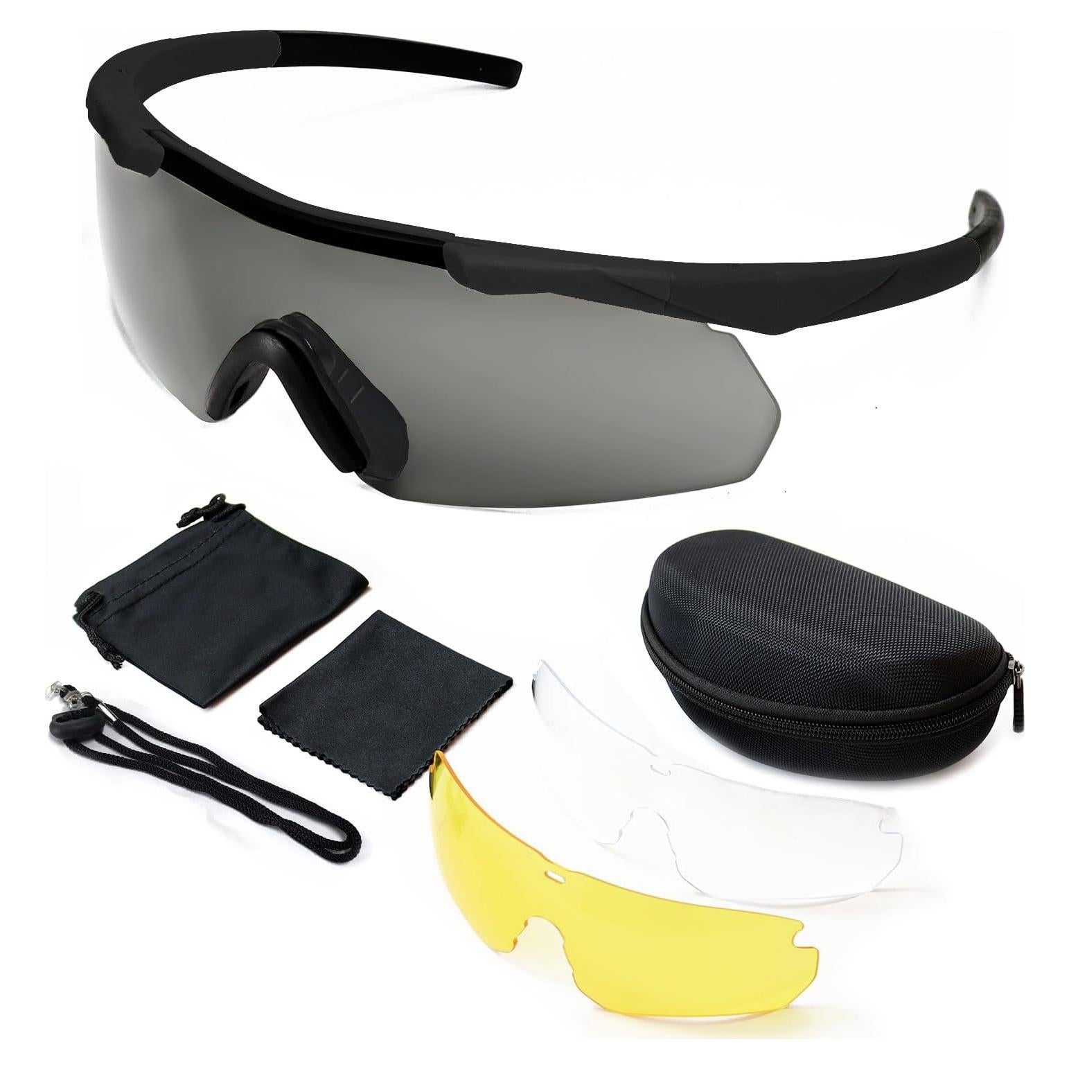 Gafas de Tiro SPOSUNE Unisex con 3 Lentes Intercambiables