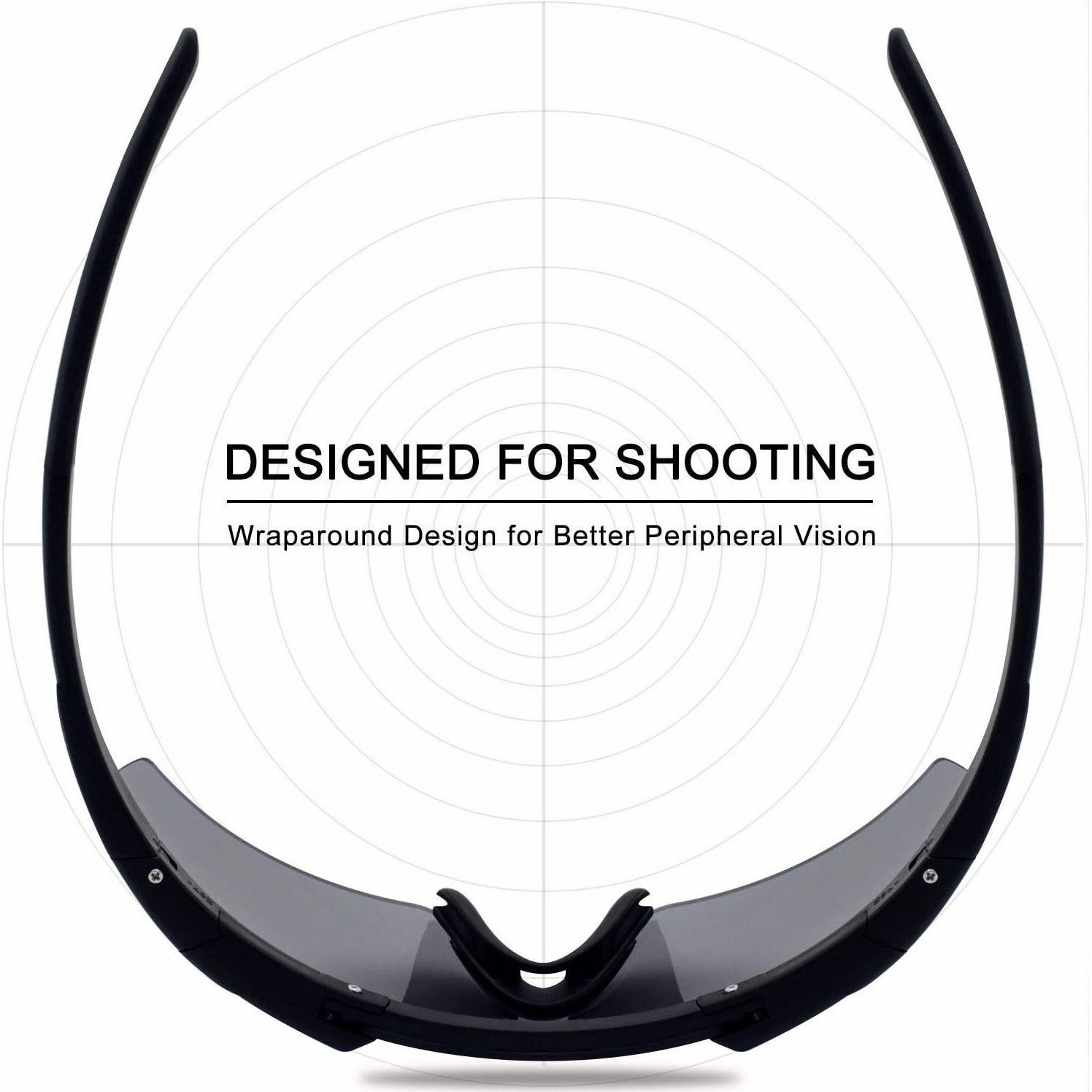 Gafas de Tiro SPOSUNE Unisex con 3 Lentes Intercambiables