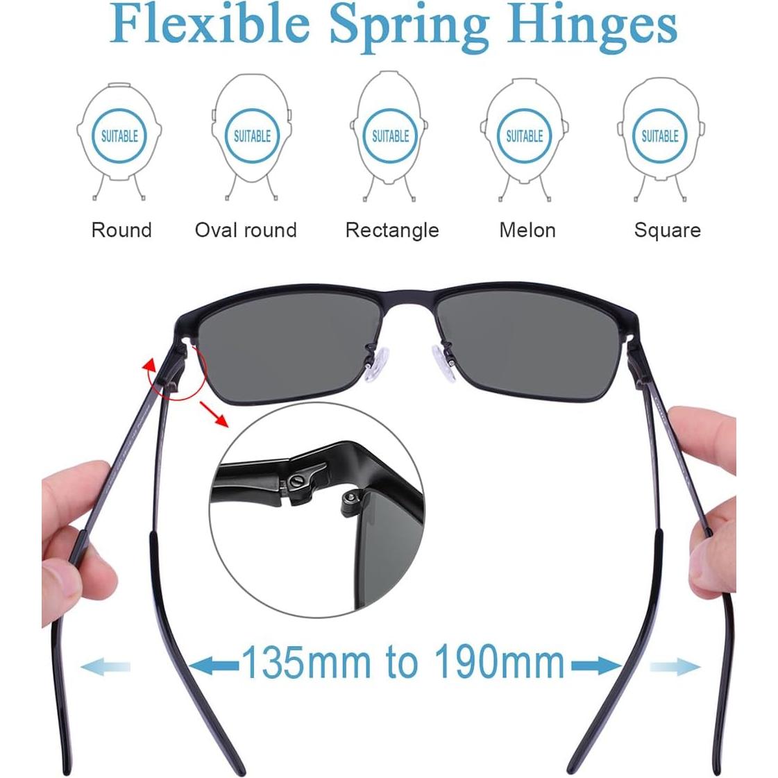 Gafas de sol CARFIA metal polarizadas UV400 para hombres