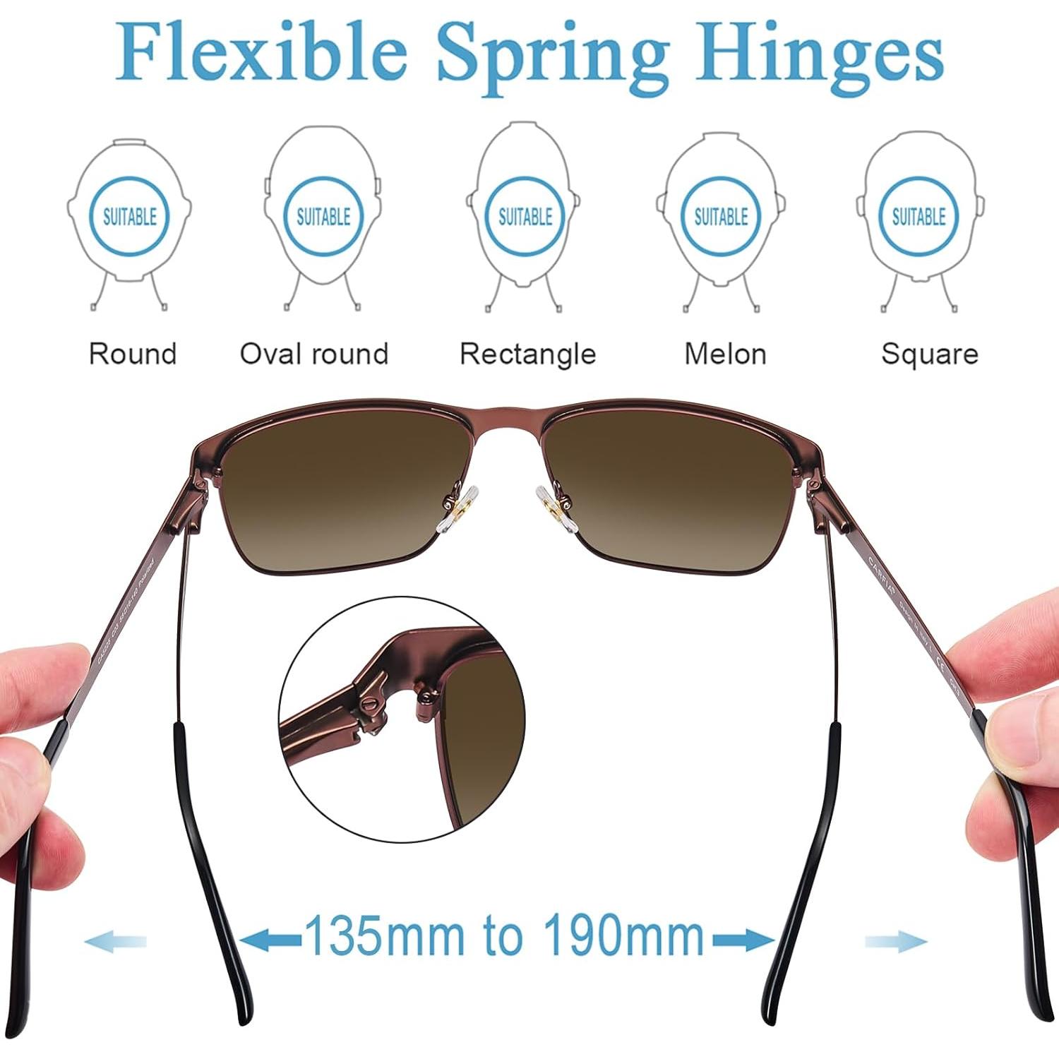 Gafas de sol CARFIA metal polarizadas UV400 para hombres