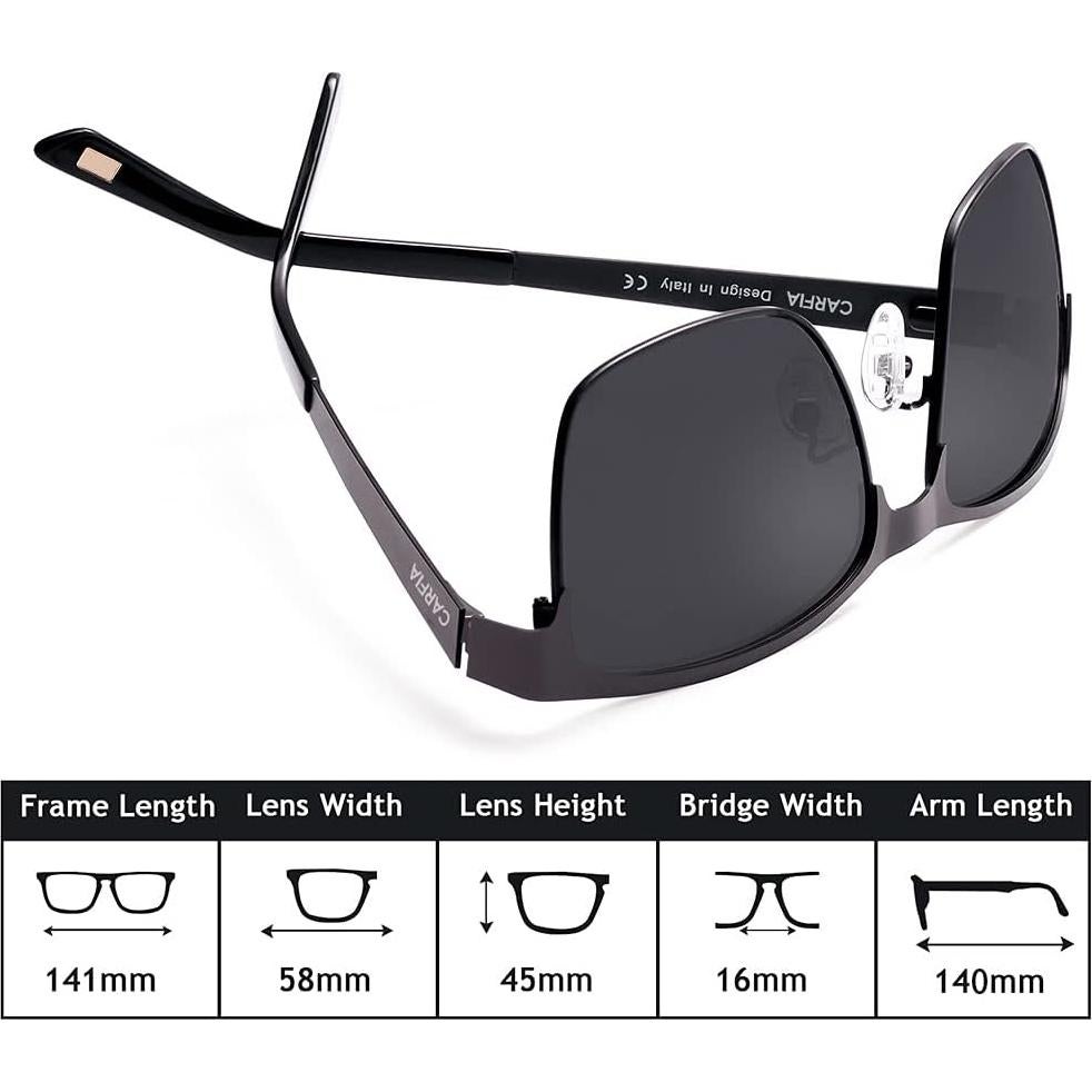 Gafas de sol CARFIA metálicas polarizadas UV400 para hombres