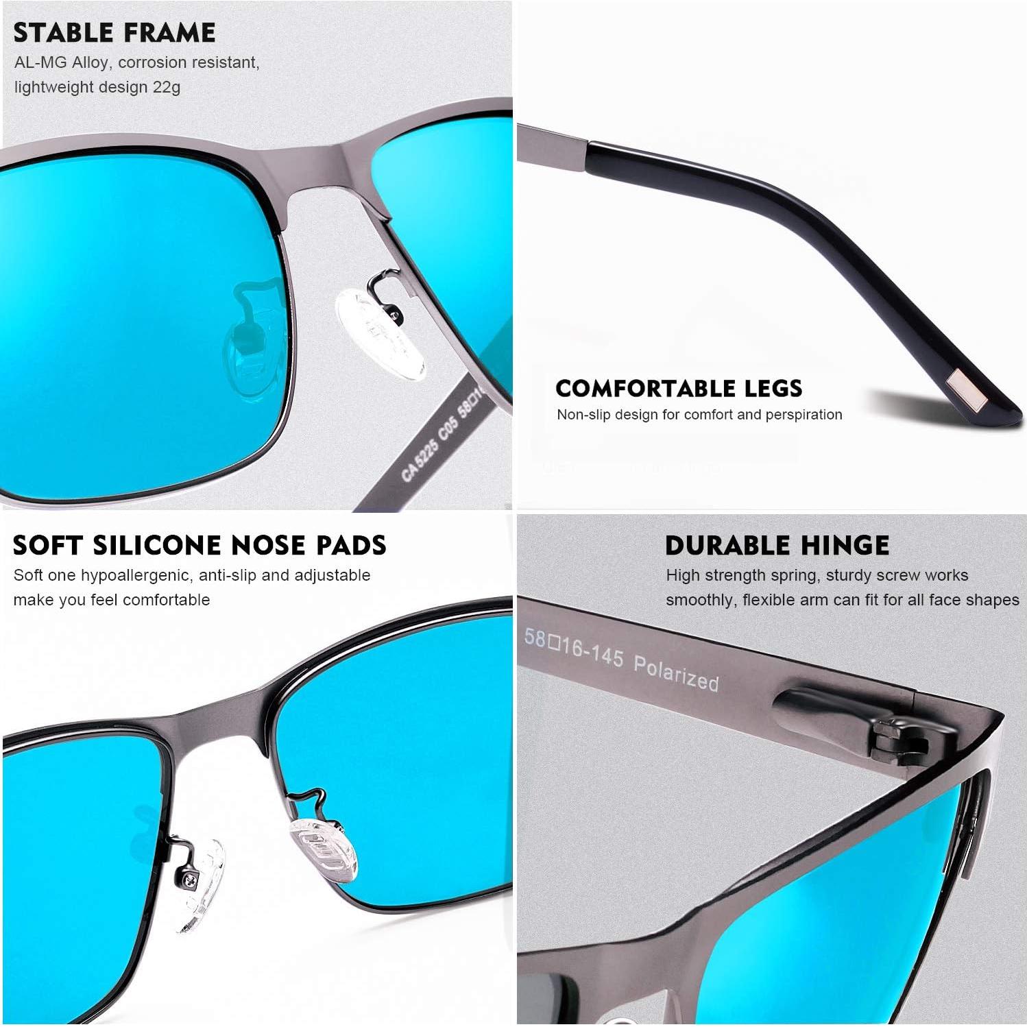 Gafas de sol CARFIA metal polarizadas UV400 para hombres