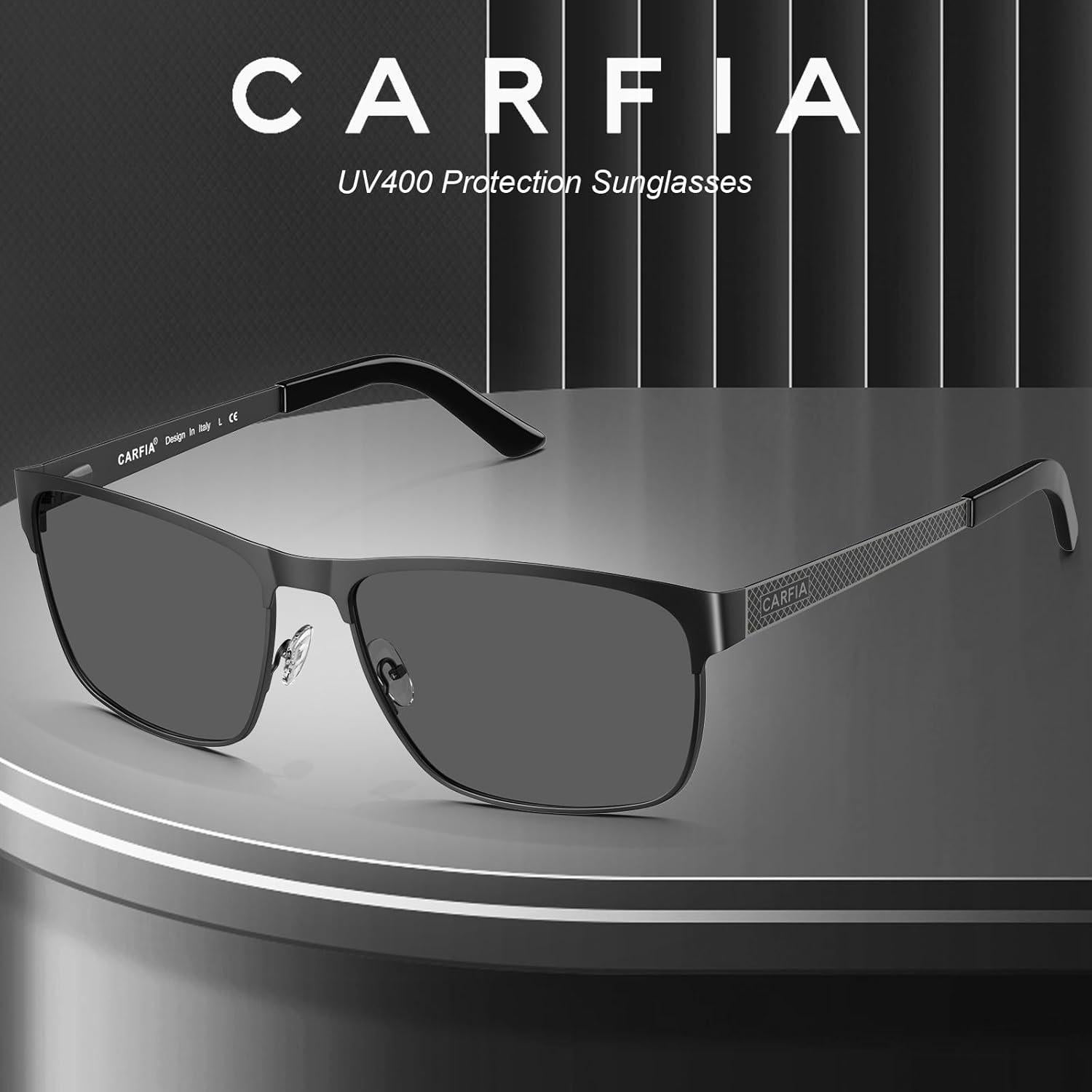 Gafas de sol CARFIA metálicas polarizadas UV400 para hombres
