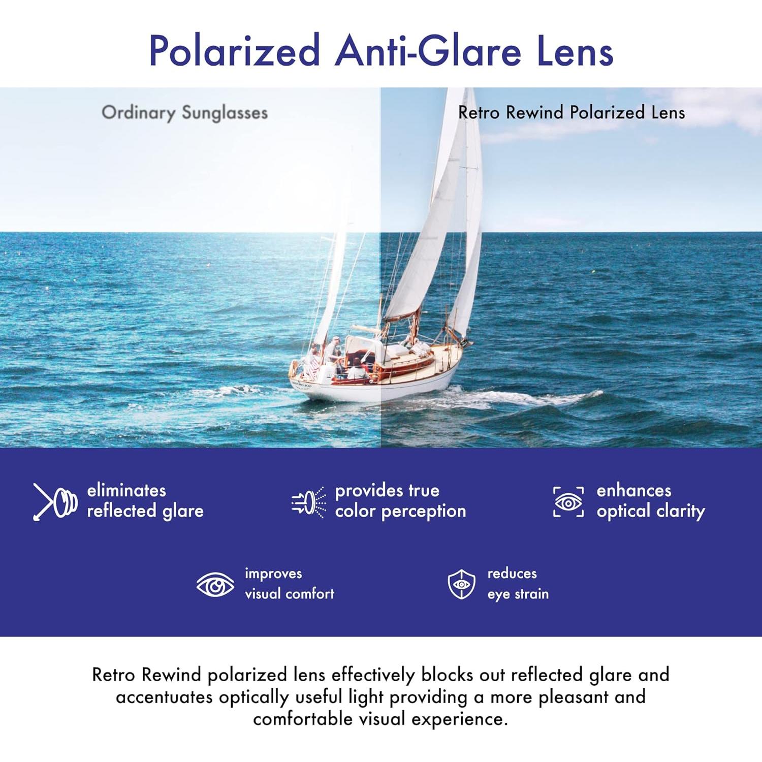 Gafas de sol polarizadas Retro Rewind unisex UV400