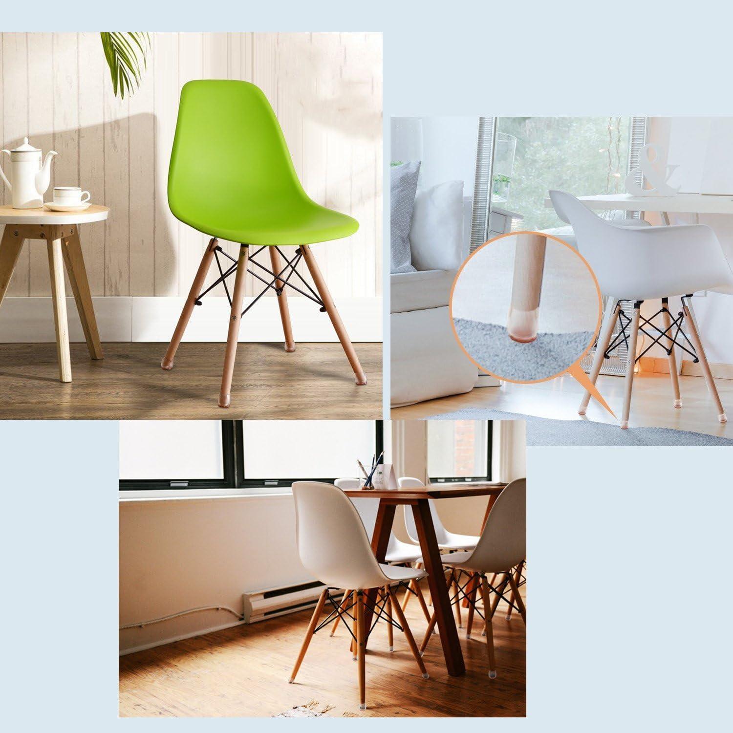 Tapas de patas de silla CBTONE 32 unidades silicona transparente