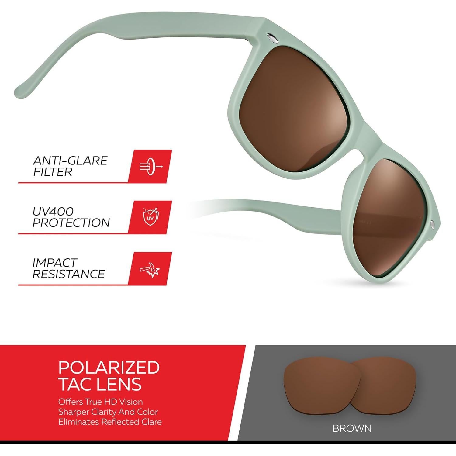 Gafas de sol polarizadas Retro Rewind unisex UV400