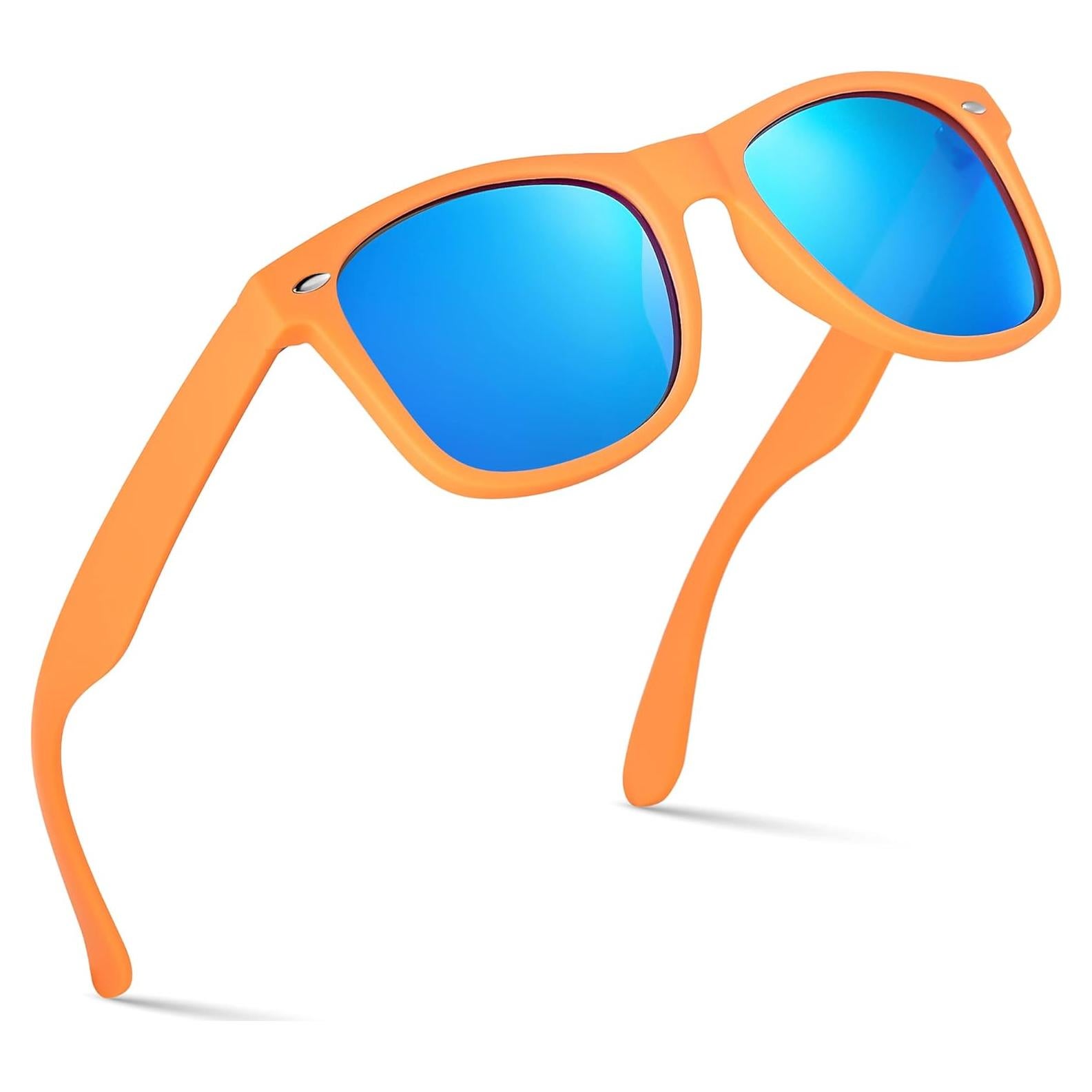 Gafas de sol polarizadas Retro Rewind unisex UV400 Naranja