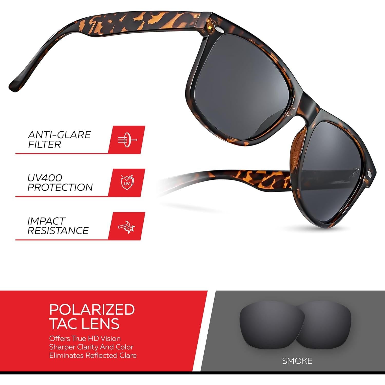 Gafas de sol polarizadas Retro Rewind unisex UV400