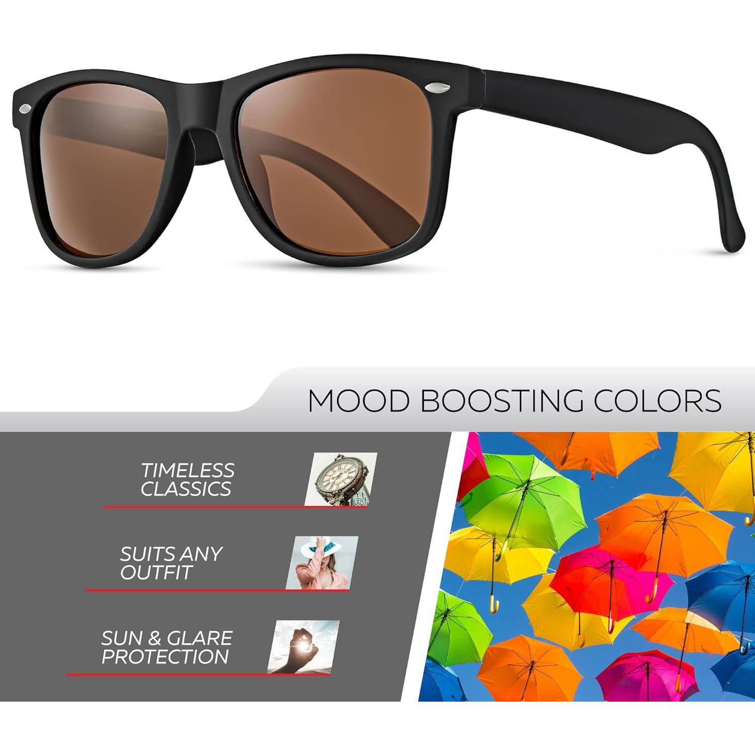 Gafas de sol polarizadas Retro Rewind UV400 unisex