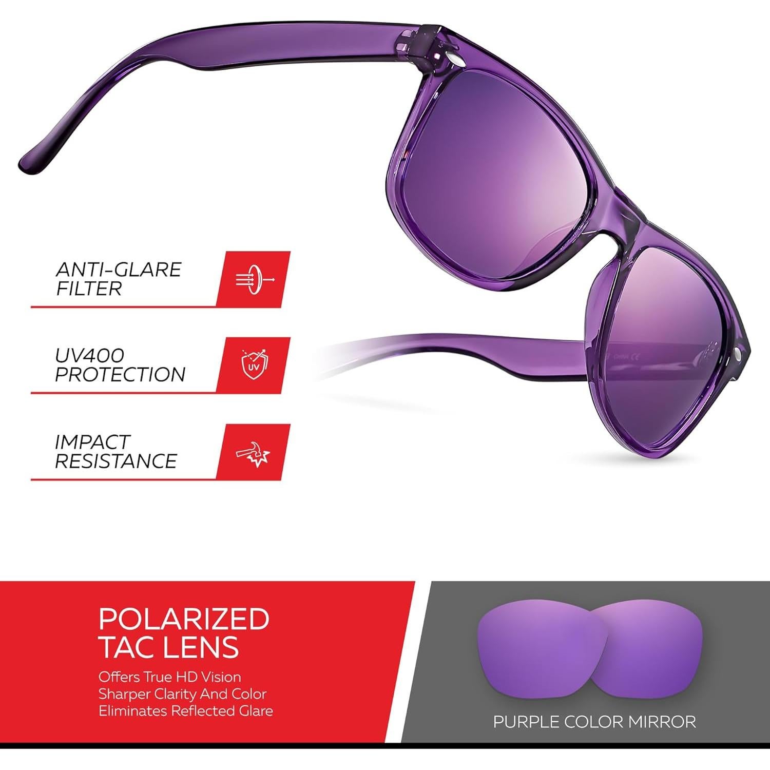 Gafas de sol polarizadas Retro Rewind UV400 unisex