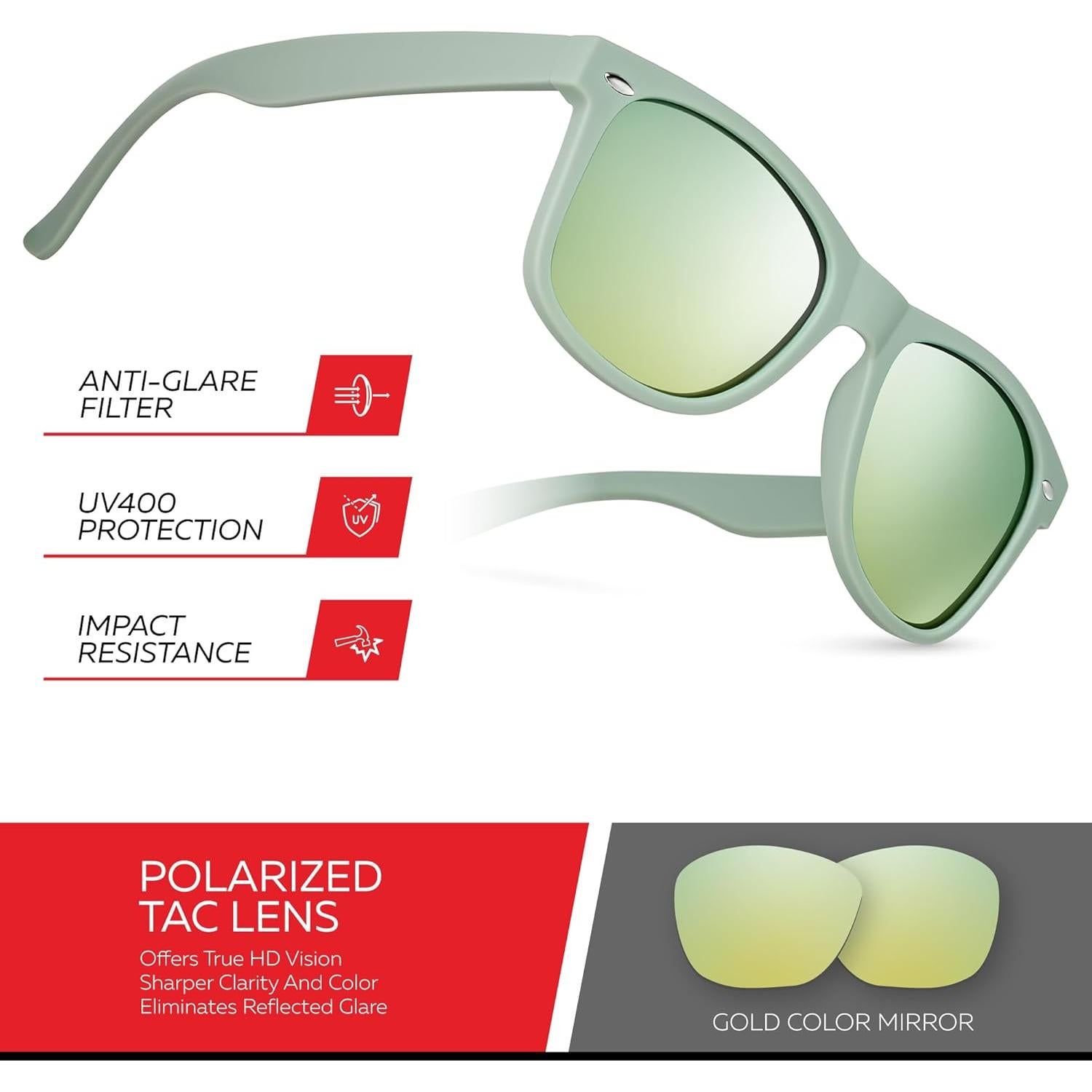 Gafas de sol polarizadas Retro Rewind unisex UV400