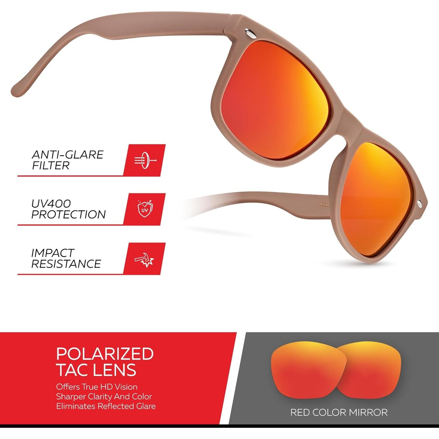 Gafas de sol polarizadas Retro Rewind UV400 unisex