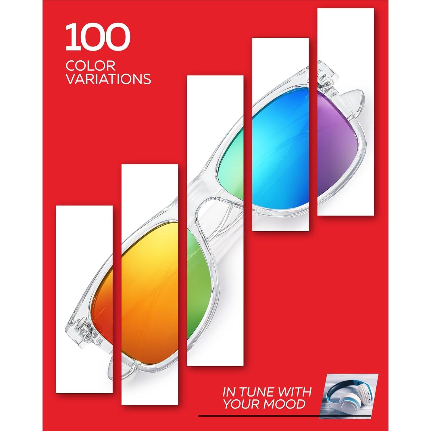 Gafas de sol polarizadas Retro Rewind unisex - UV400