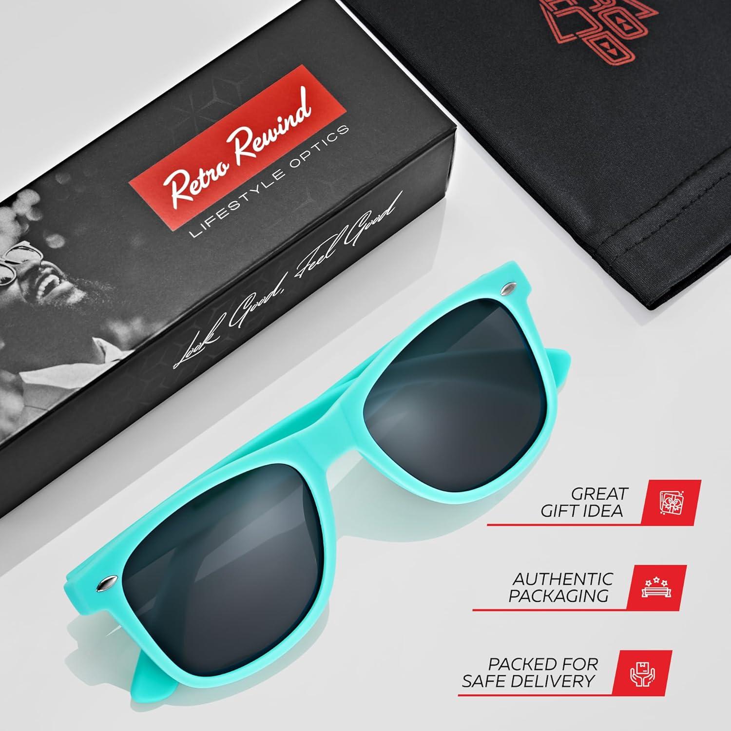 Gafas de sol polarizadas Retro Rewind unisex UV400 - Turquesa