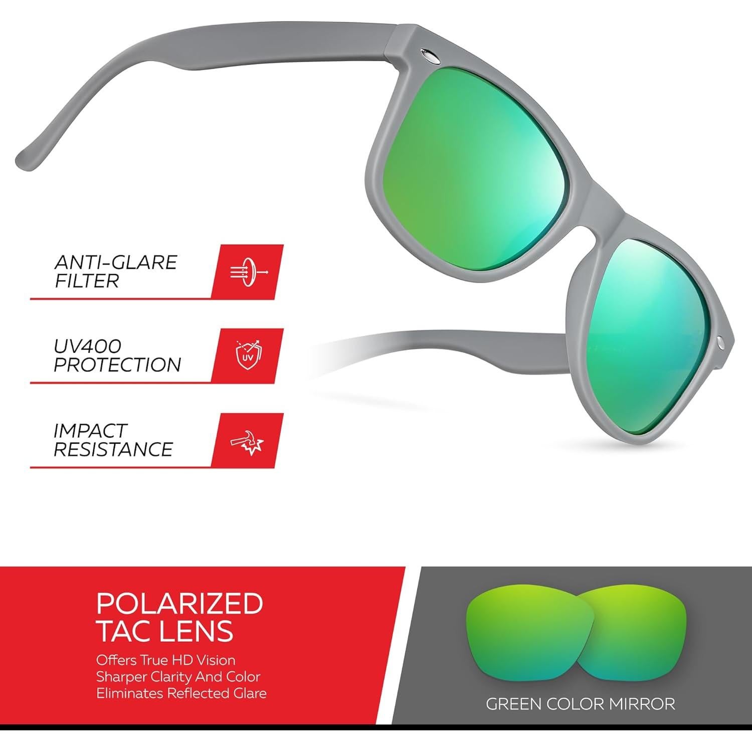 Gafas de sol polarizadas Retro Rewind unisex UV400