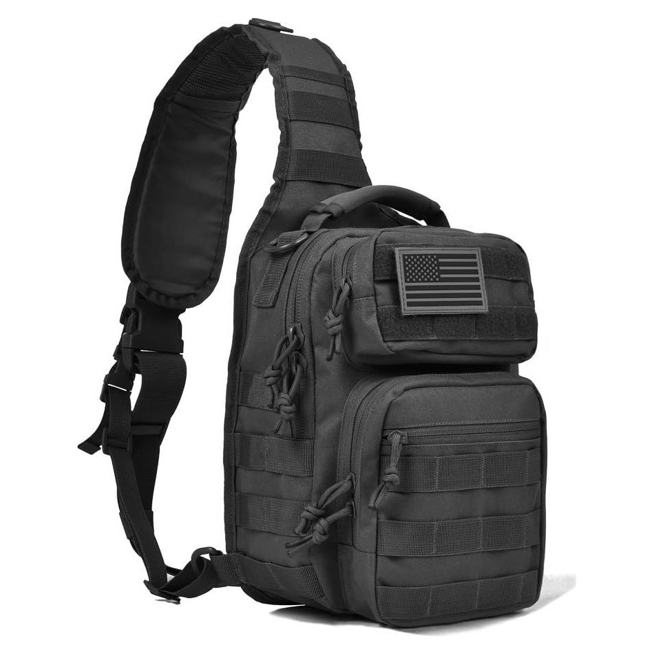 Mochila Táctica Sling REEBOW GEAR Rover 30x24x15cm Negra