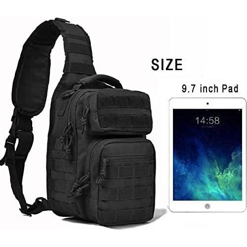 Mochila Táctica Sling REEBOW GEAR Rover 30x24x15cm Negra