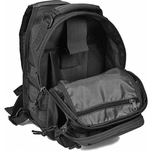 Mochila Táctica Sling REEBOW GEAR Rover 30x24x15cm Negra