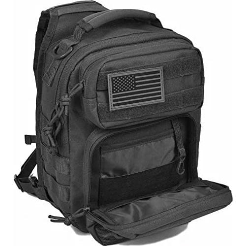 Mochila Táctica Sling REEBOW GEAR Rover 30x24x15cm Negra