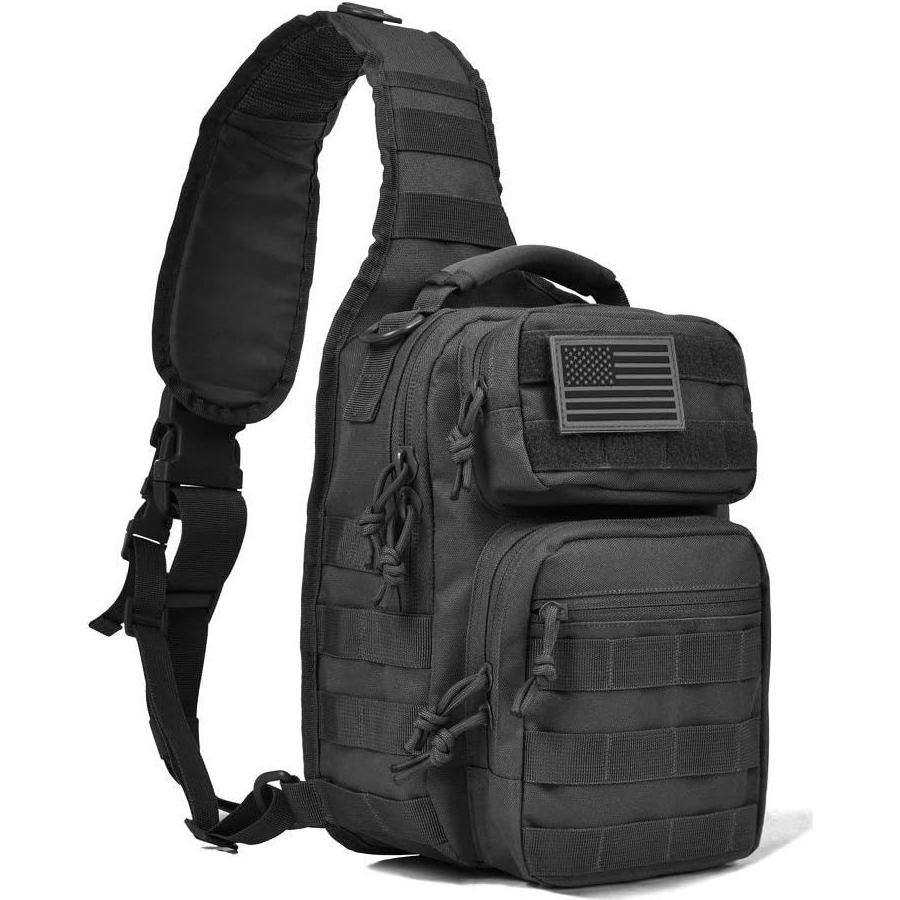 Mochila Táctica Sling REEBOW GEAR Rover 30x24x15cm Negra