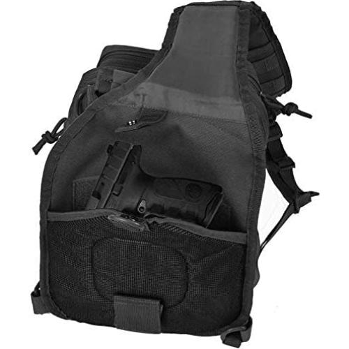 Mochila Táctica Sling REEBOW GEAR Rover 30x24x15cm Negra