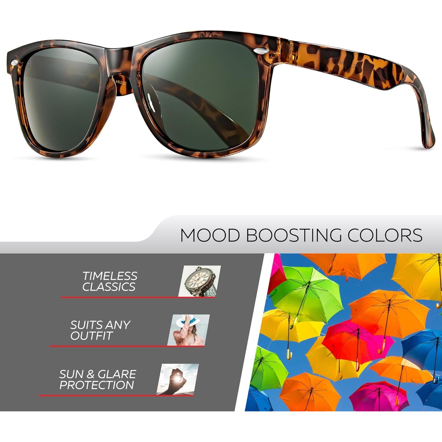 Gafas de sol polarizadas Retro Rewind UV400 Unisex