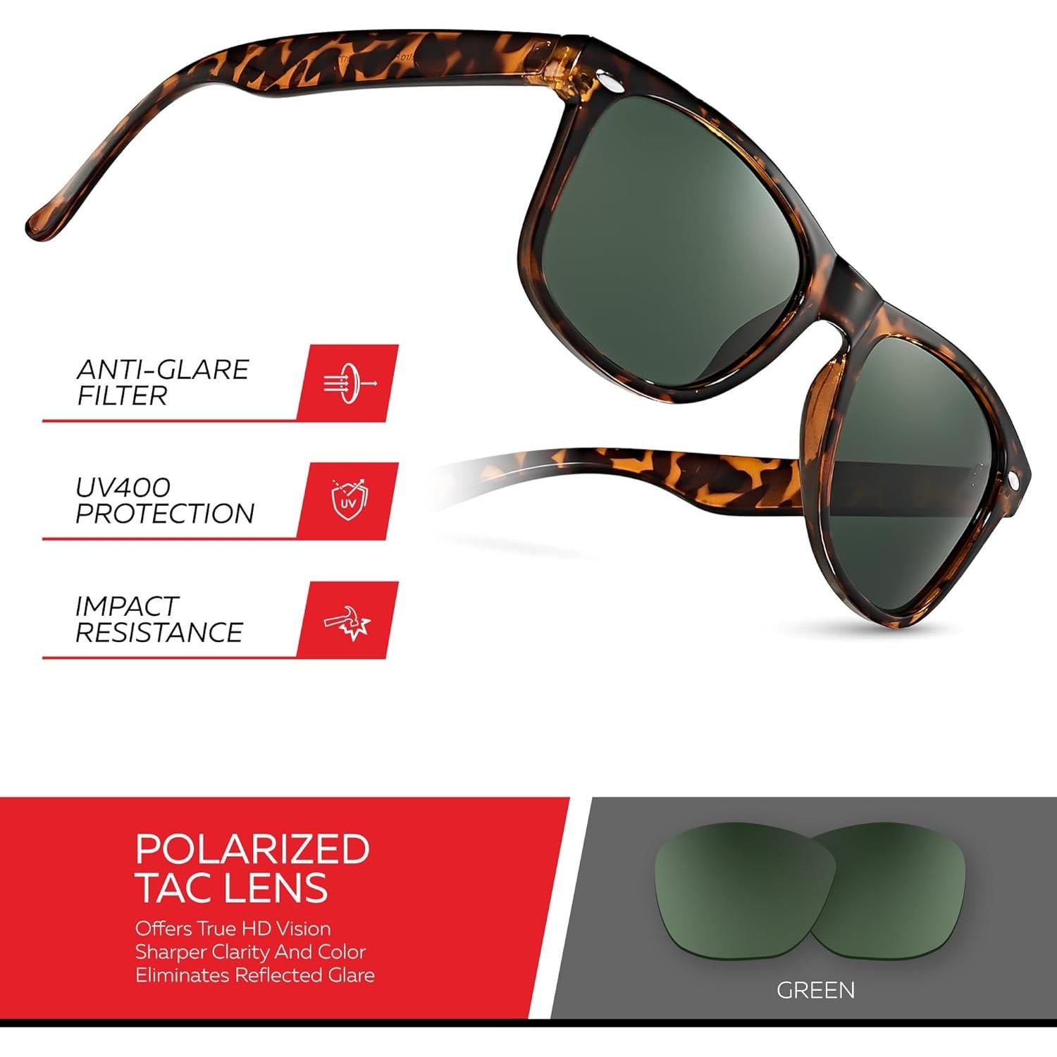 Gafas de sol polarizadas Retro Rewind UV400 Unisex