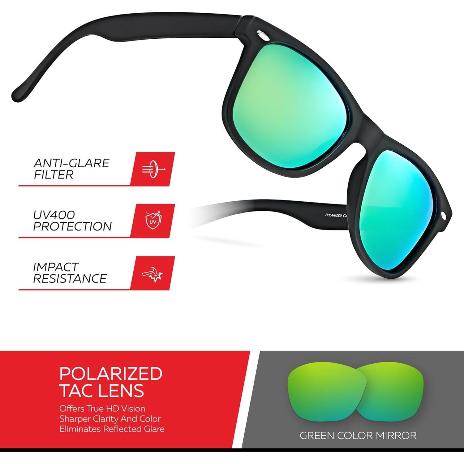 Gafas de sol polarizadas Retro Rewind unisex UV400