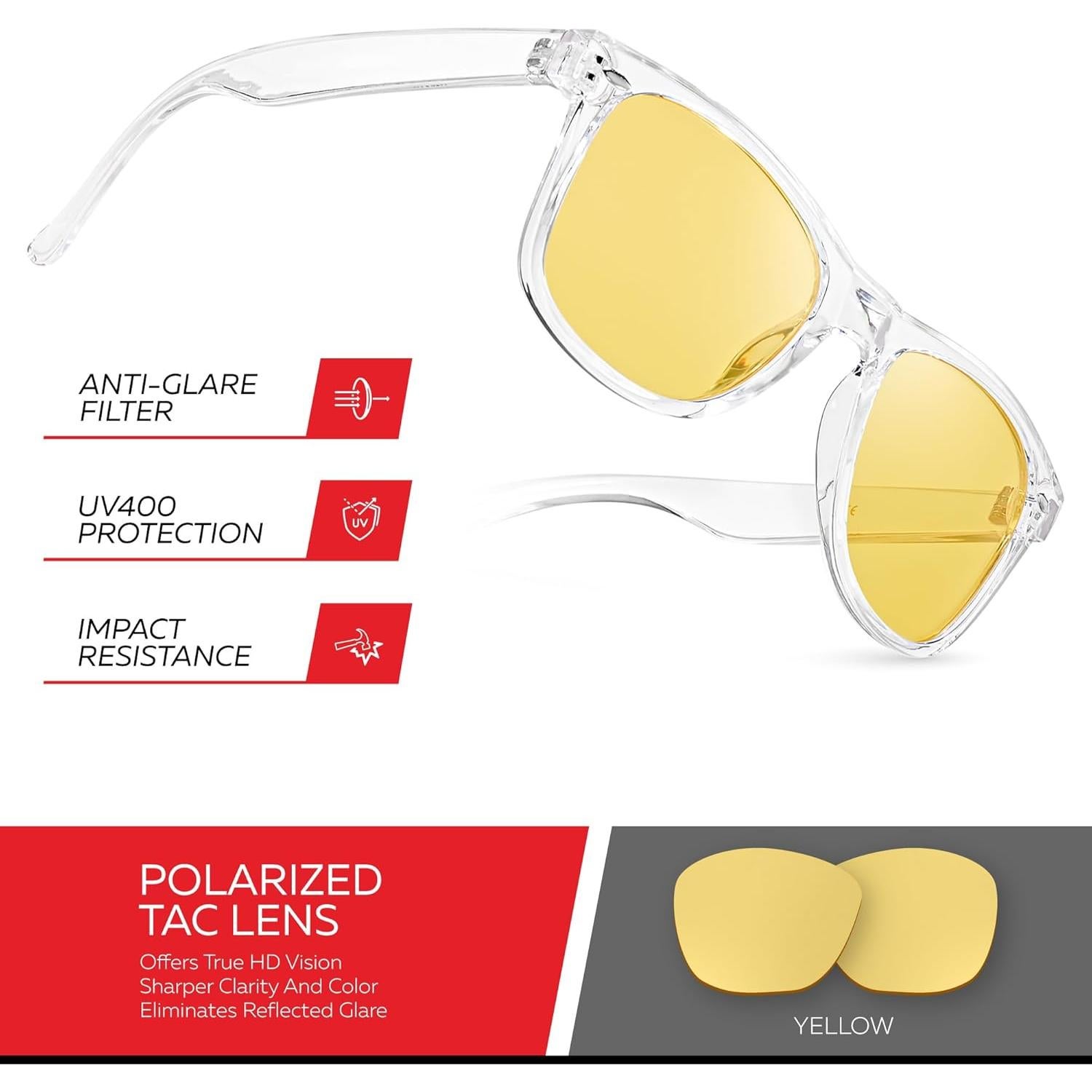 Gafas de sol polarizadas Retro Rewind para conducción nocturna