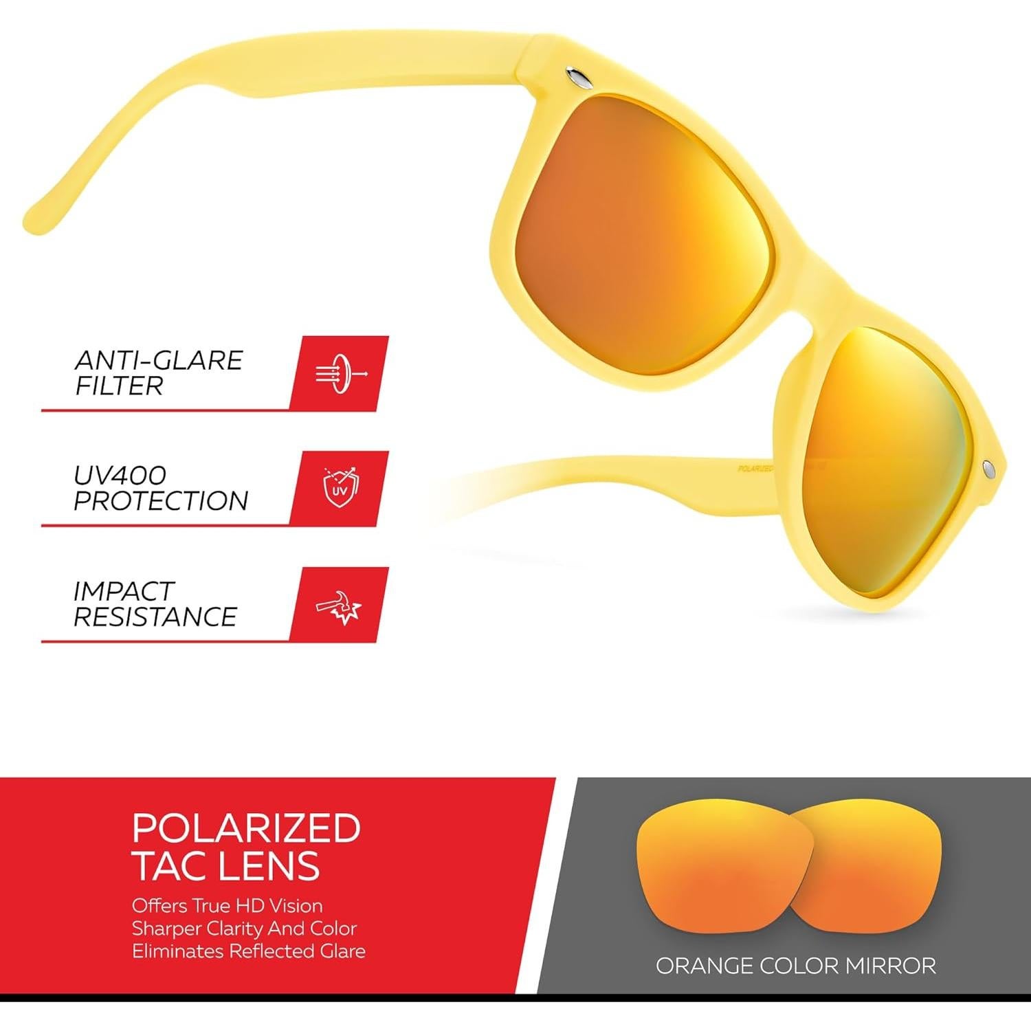 Gafas de sol polarizadas Retro Rewind unisex UV400