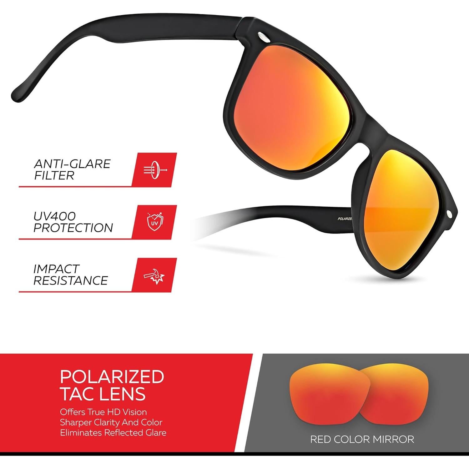 Gafas de sol polarizadas Retro Rewind unisex UV400