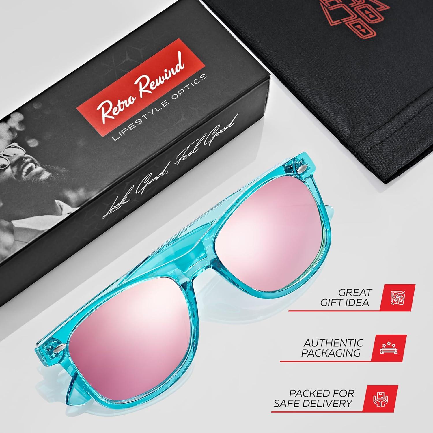 Gafas de sol polarizadas Retro Rewind unisex UV400 - Turquesa