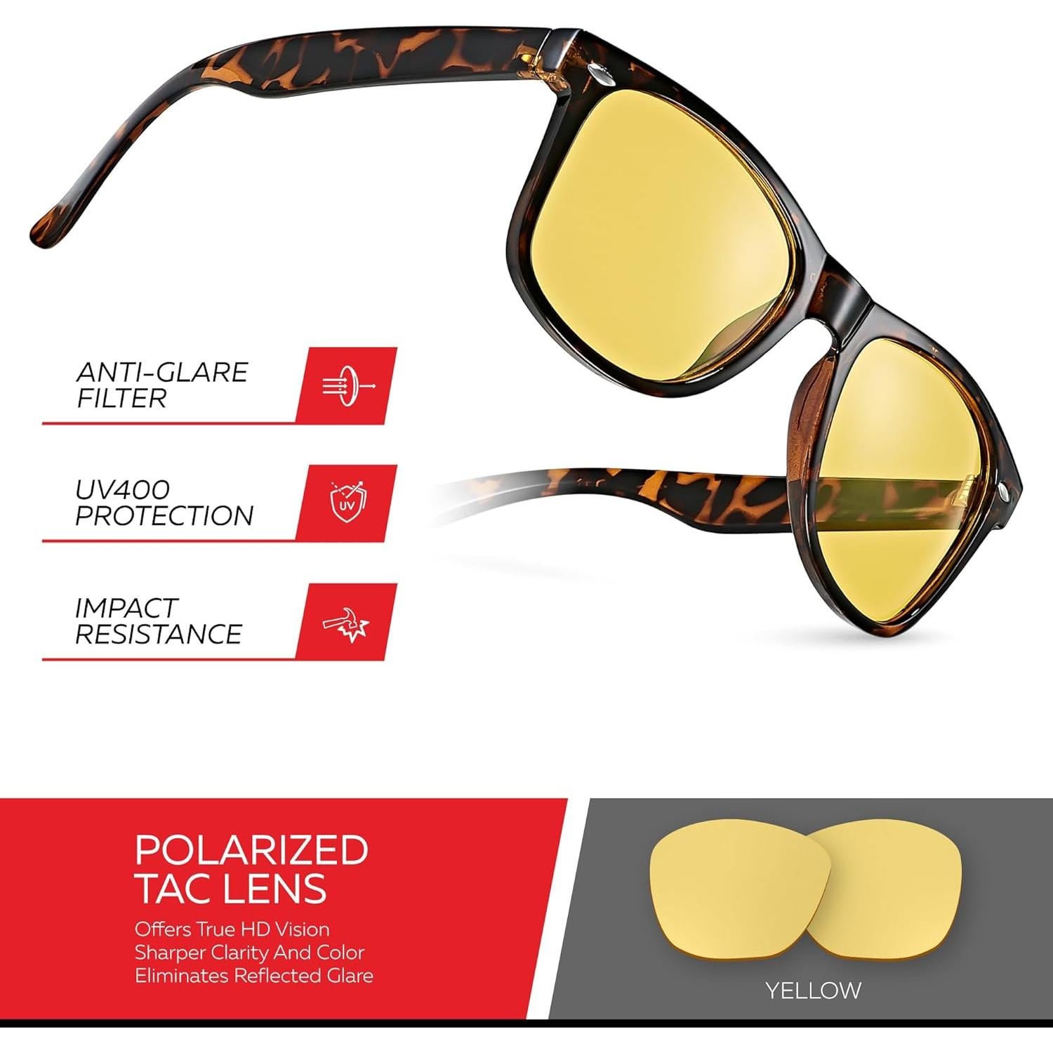 Gafas de sol polarizadas Retro Rewind unisex con UV