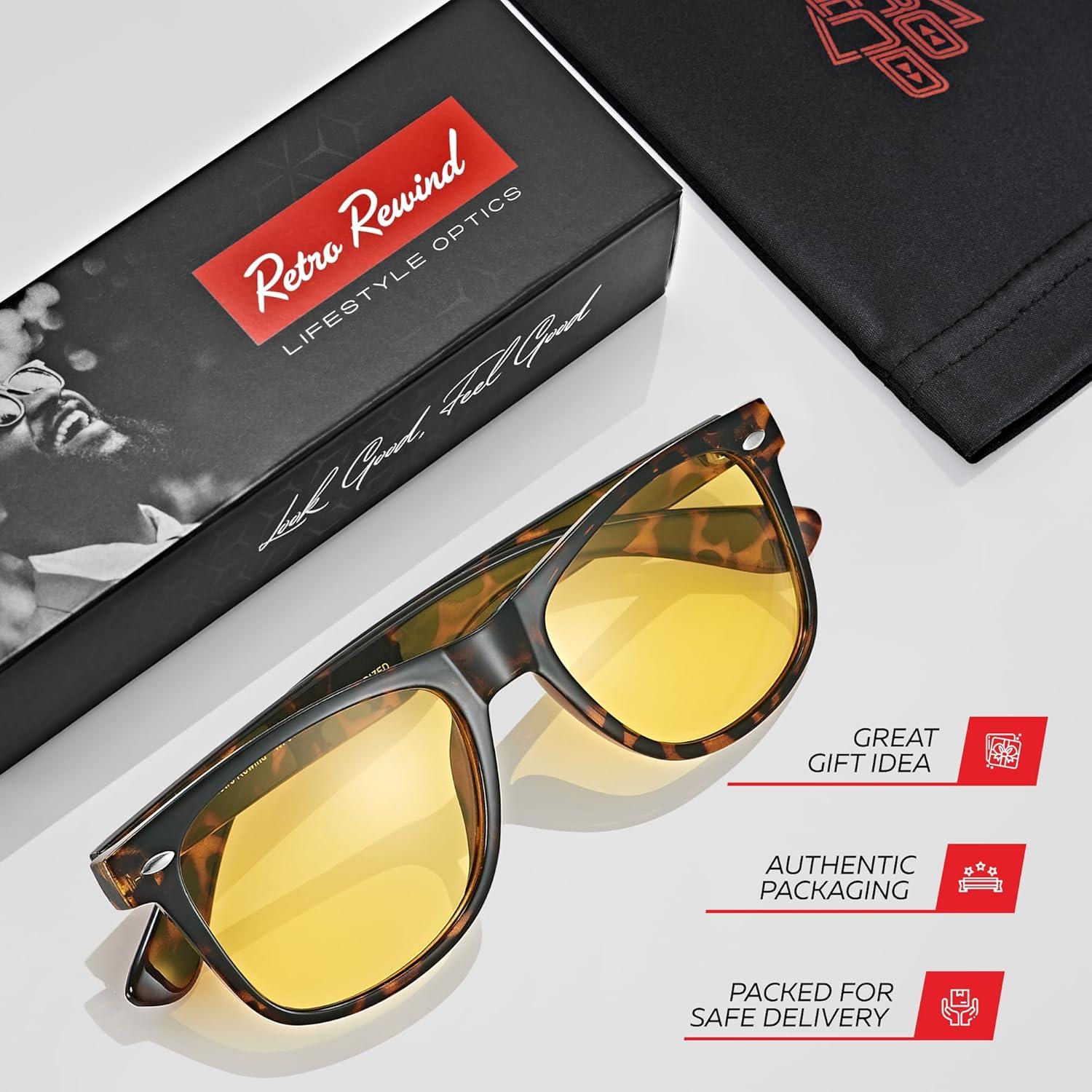 Gafas de sol polarizadas Retro Rewind unisex con UV