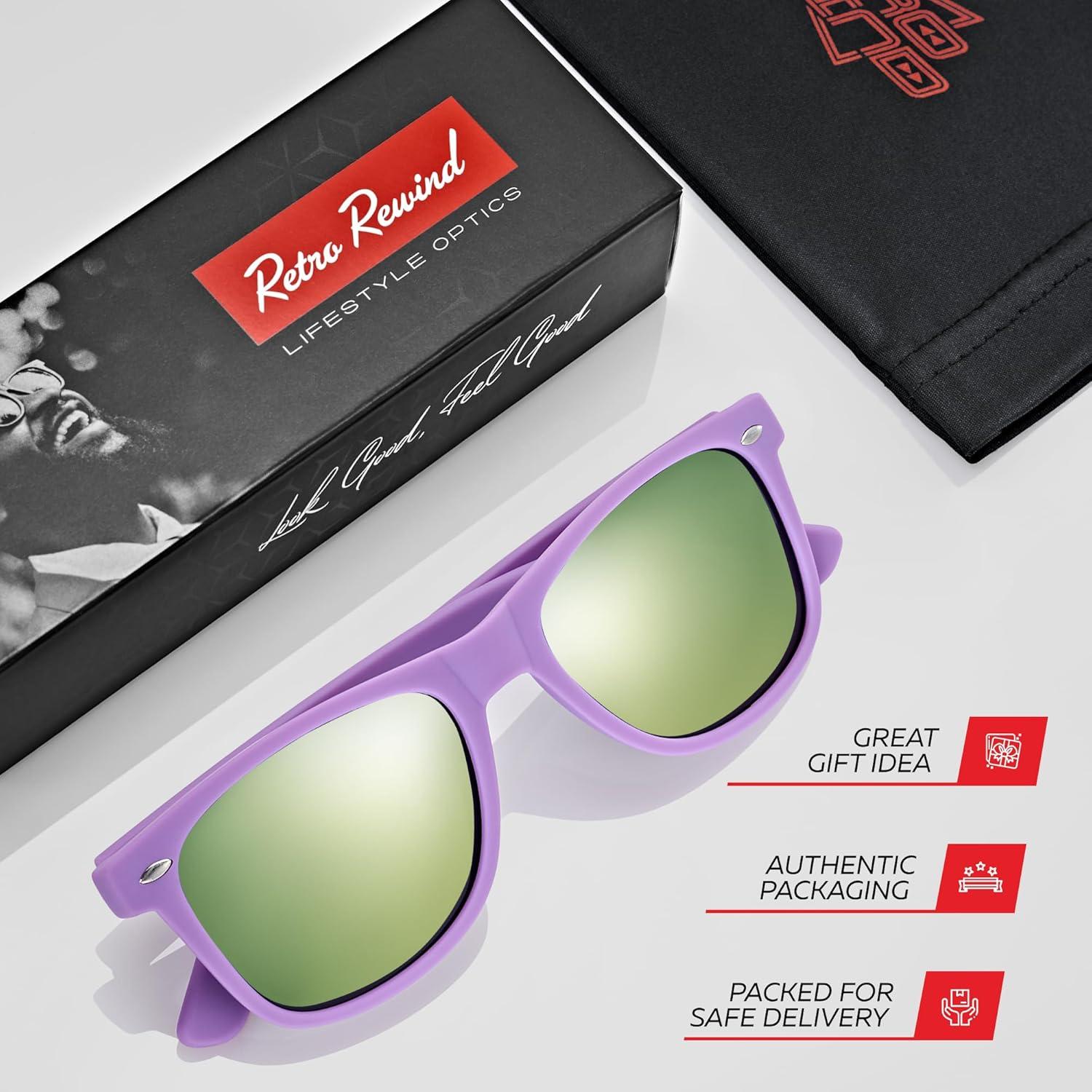 Gafas de sol polarizadas Retro Rewind unisex UV400 - Lavanda Mate