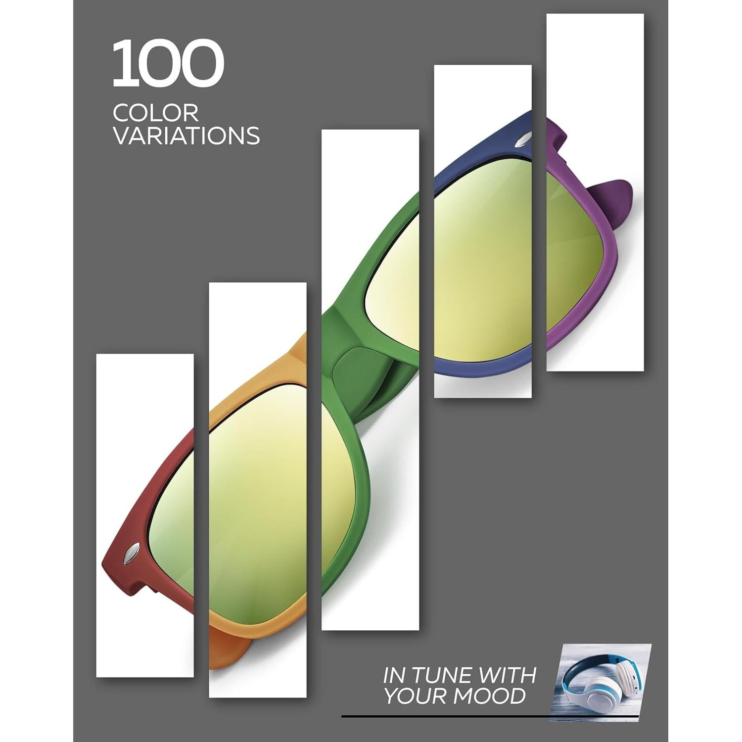 Gafas de sol polarizadas Retro Rewind unisex UV400 - Lavanda Mate