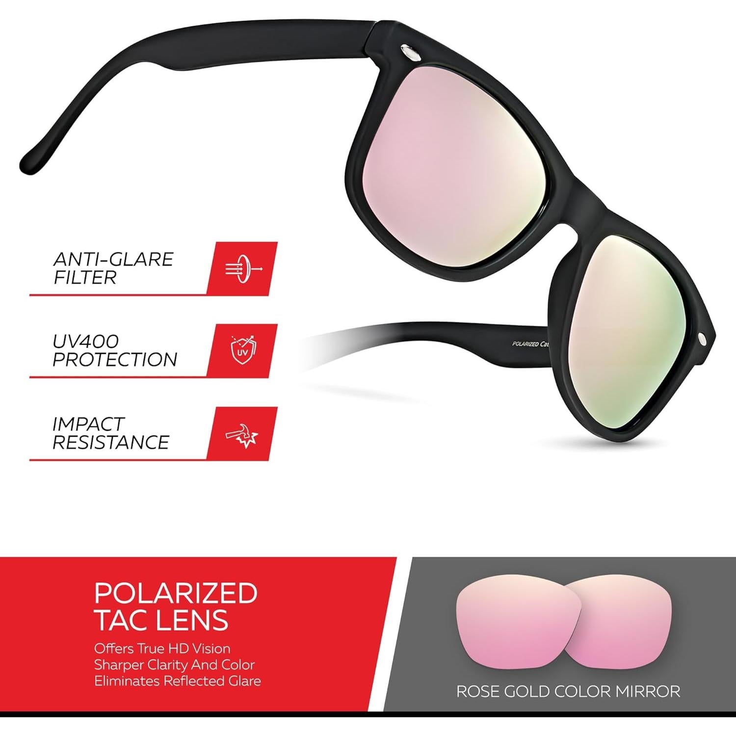 Gafas de sol polarizadas Retro Rewind unisex UV400