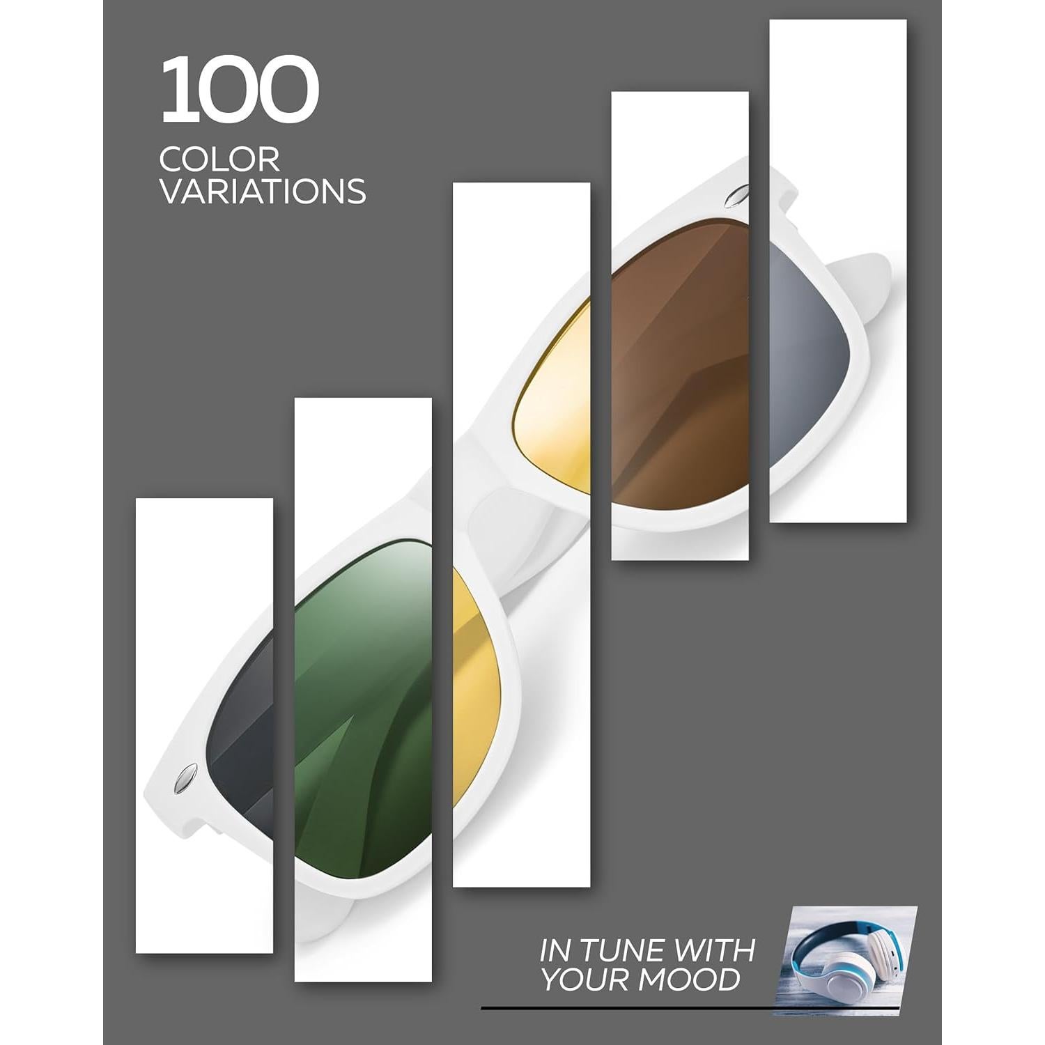 Gafas de sol polarizadas Retro Rewind unisex UV400