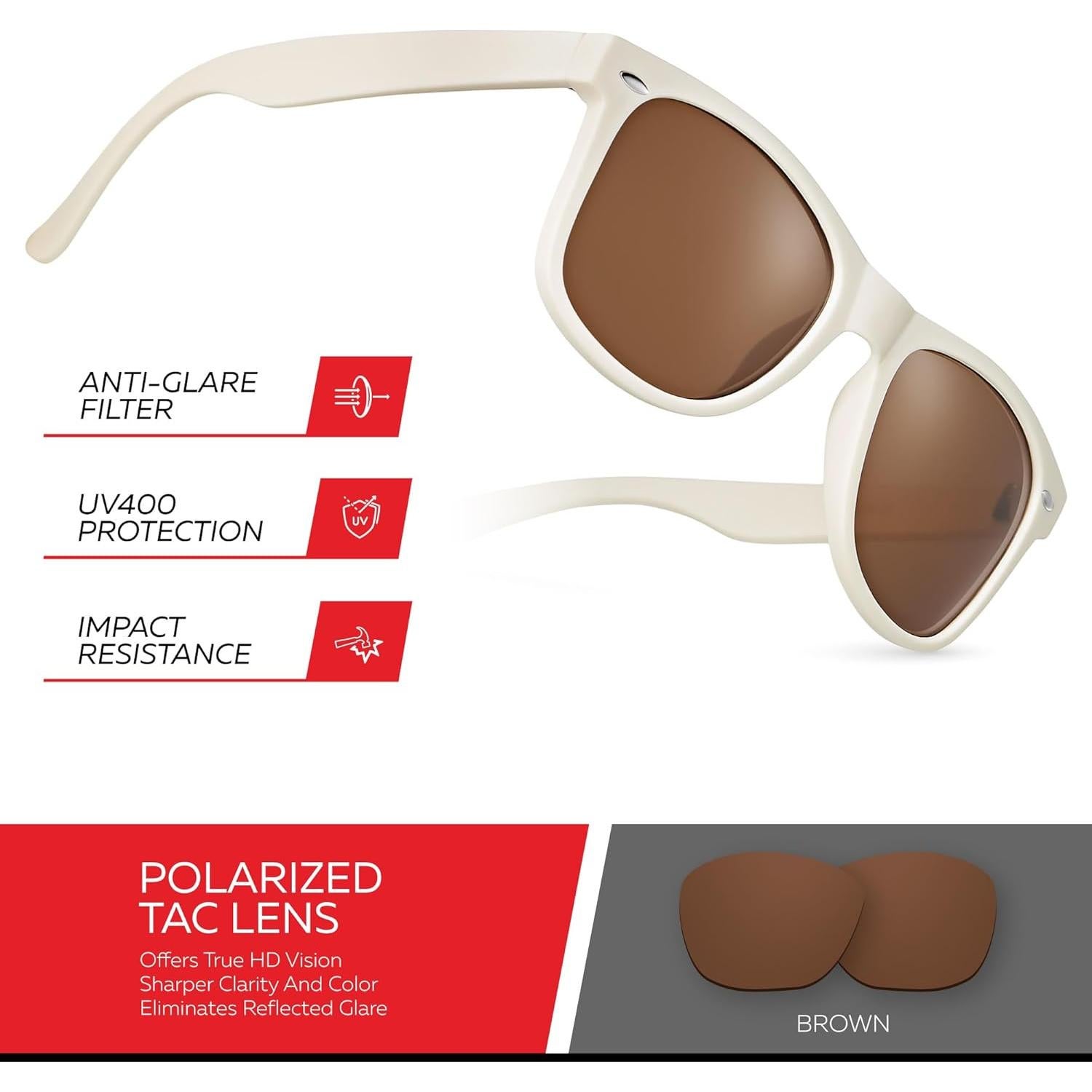 Gafas de sol polarizadas Retro Rewind unisex UV400