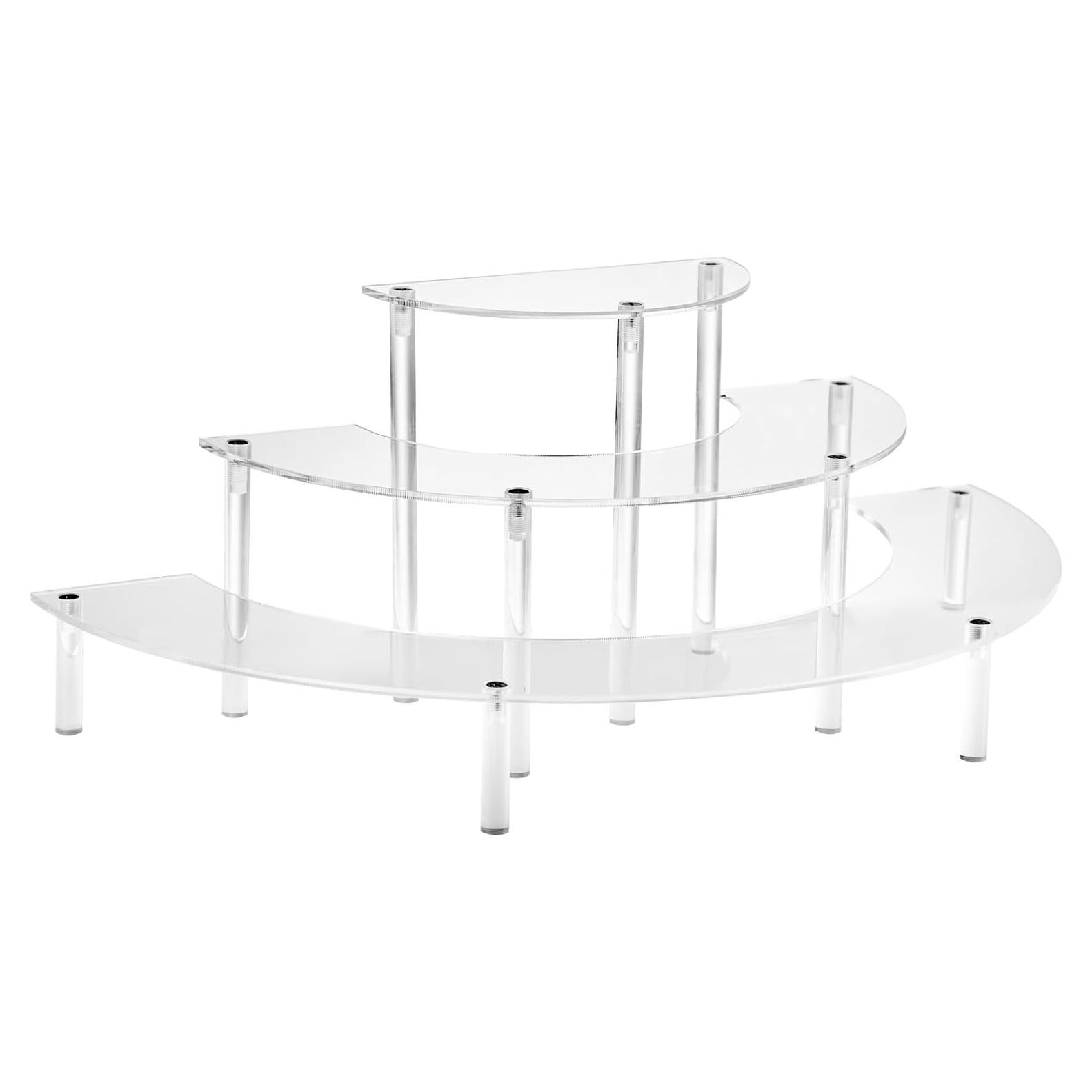 Soporte Acrílico para Cupcakes HENABLE 3 Niveles 39.37x19.56cm