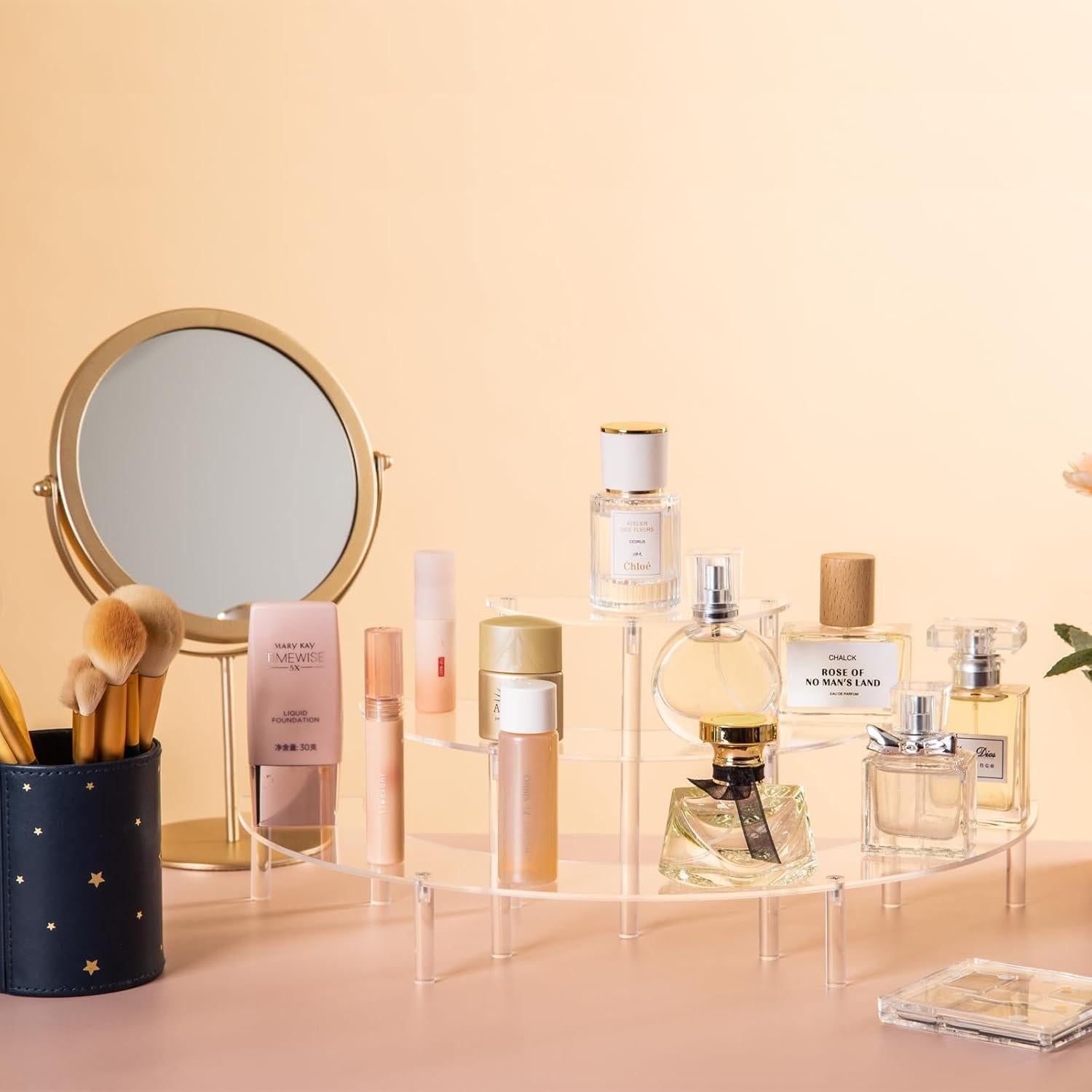 Soporte Acrílico para Cupcakes HENABLE 3 Niveles 39.37x19.56cm